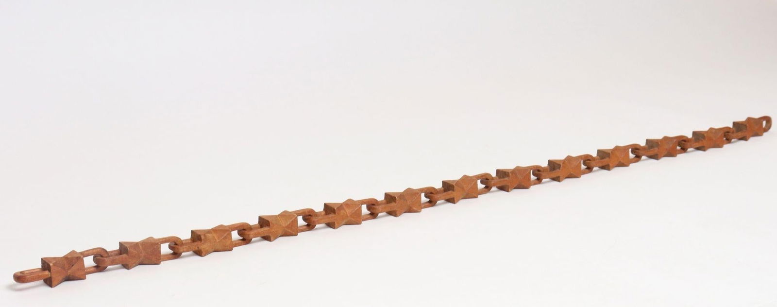 Vintage Folk Art Hand-Carved Bow Tie Whimsy Chain - 4