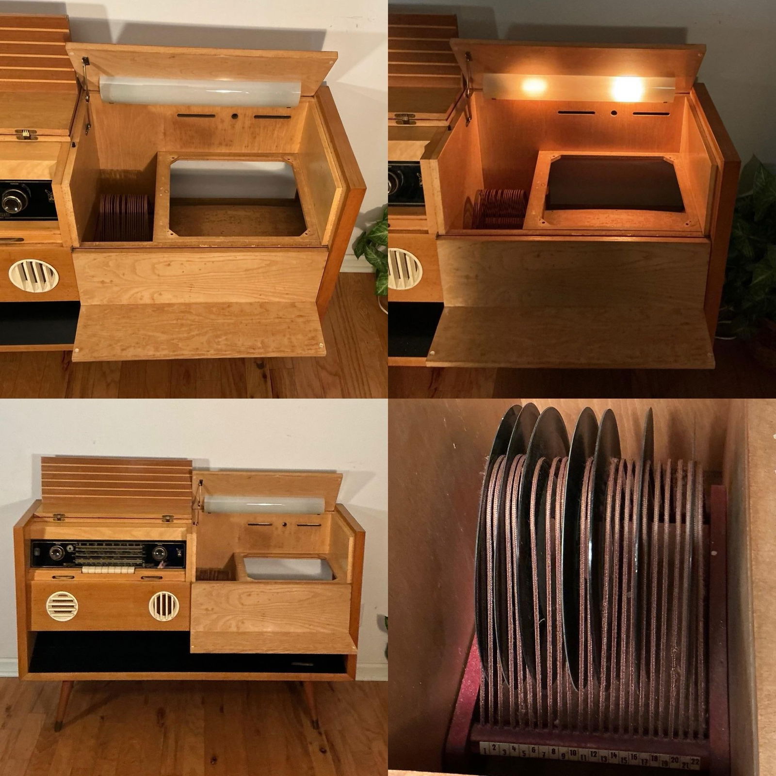 Mid-Century German Grundig Majestic 7080 Wf Stereo Console Radio, Circa 1955-1957 - 6