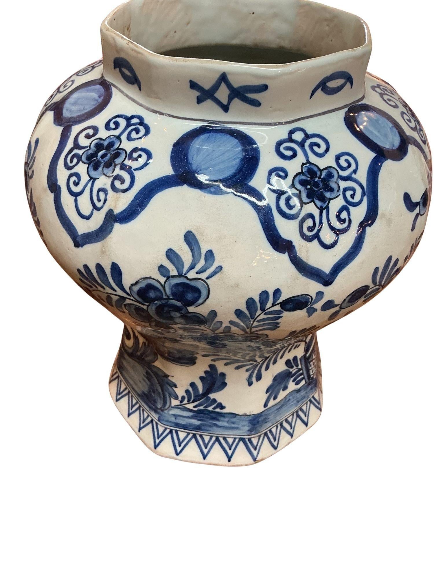 18th Century Johannes Van Duijn Dutch Ceramic Vase - 12