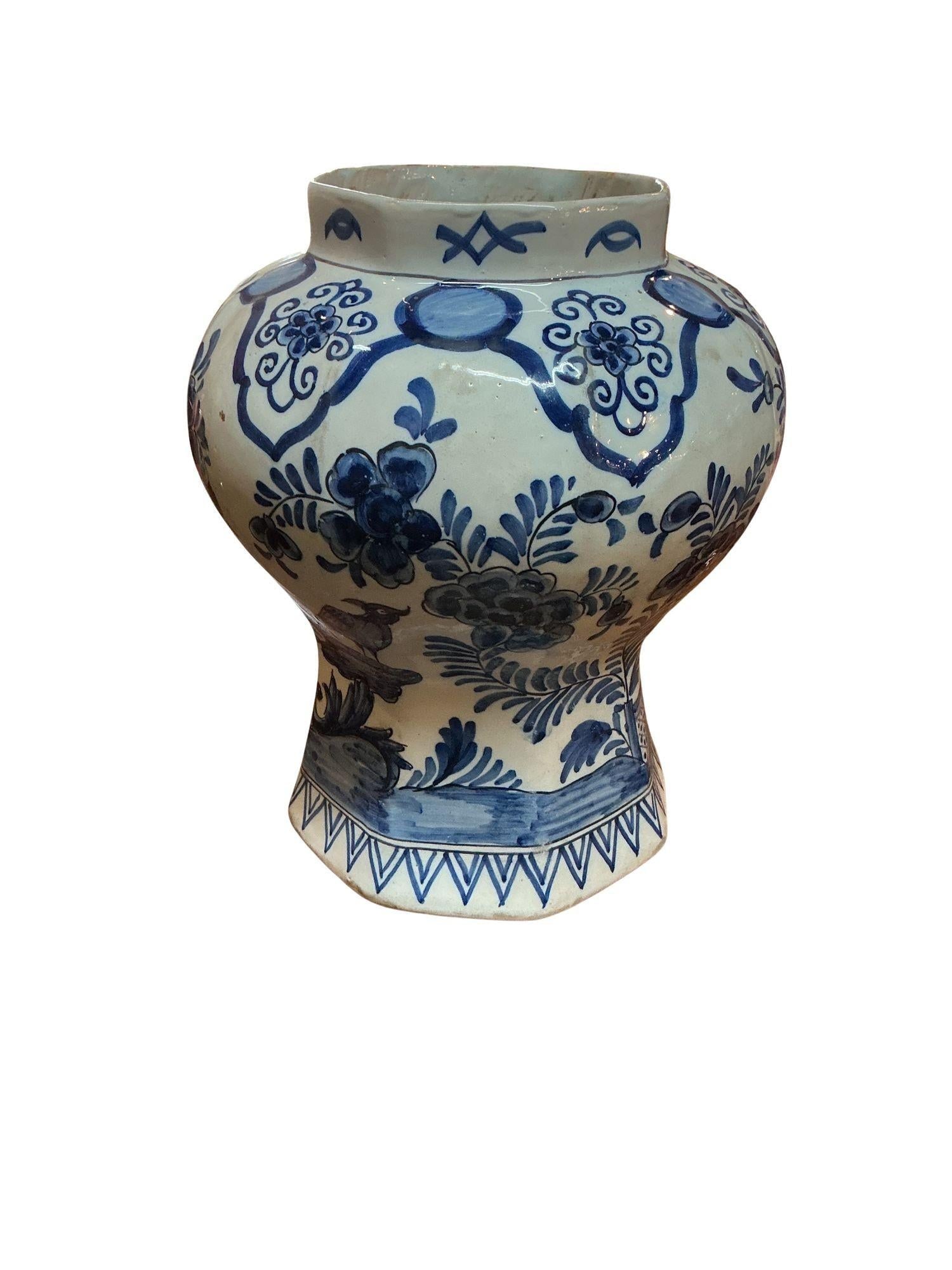 18th Century Johannes Van Duijn Dutch Ceramic Vase - 2