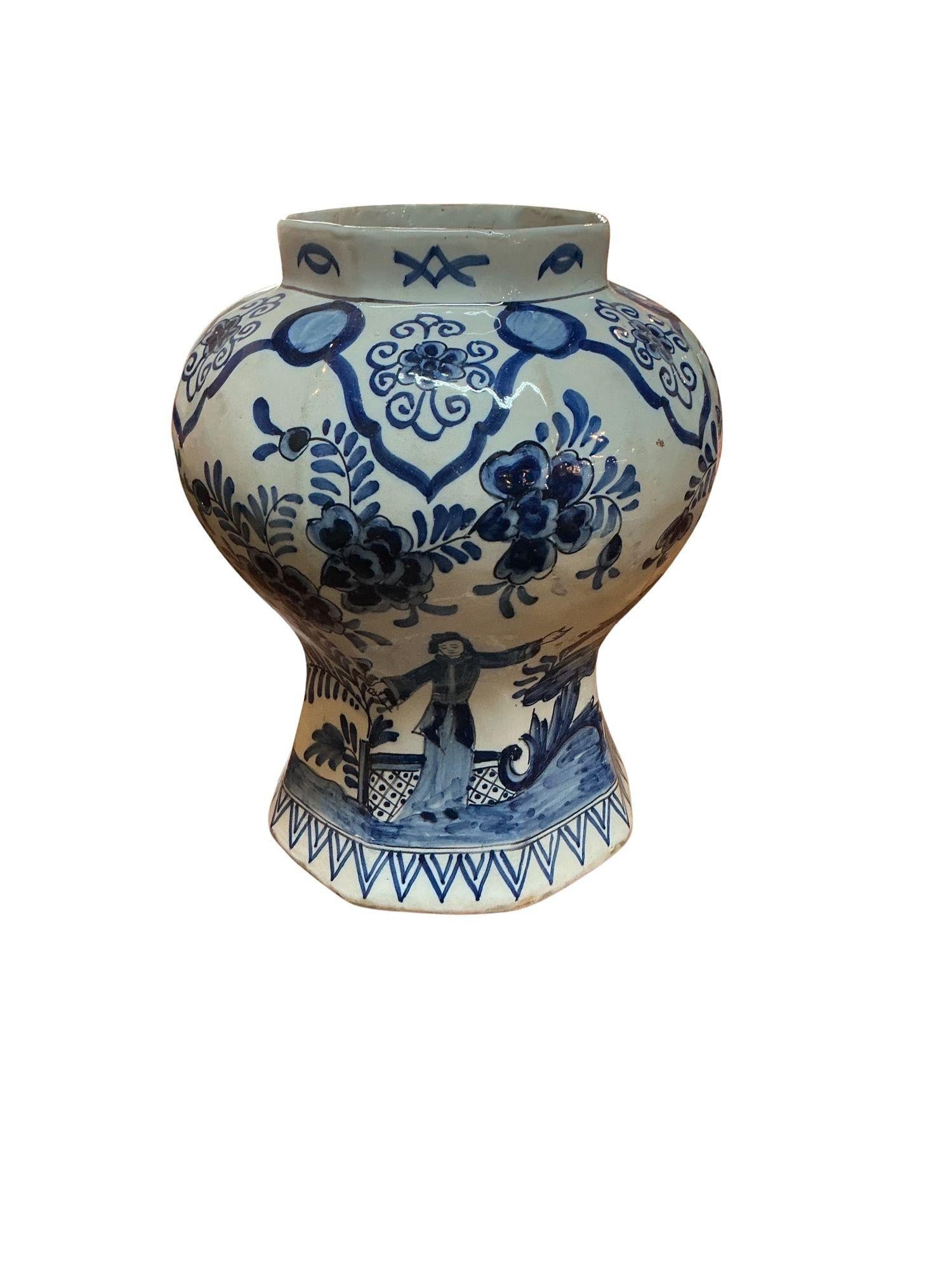 18th Century Johannes Van Duijn Dutch Ceramic Vase - 3
