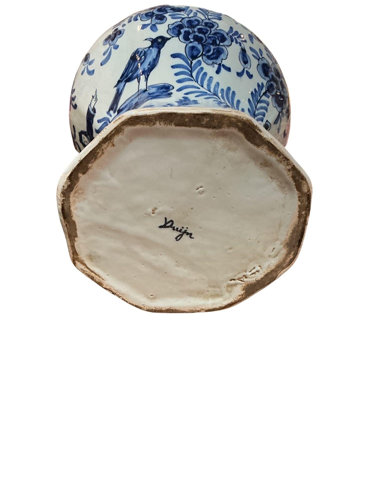 18th Century Johannes Van Duijn Dutch Ceramic Vase - 7