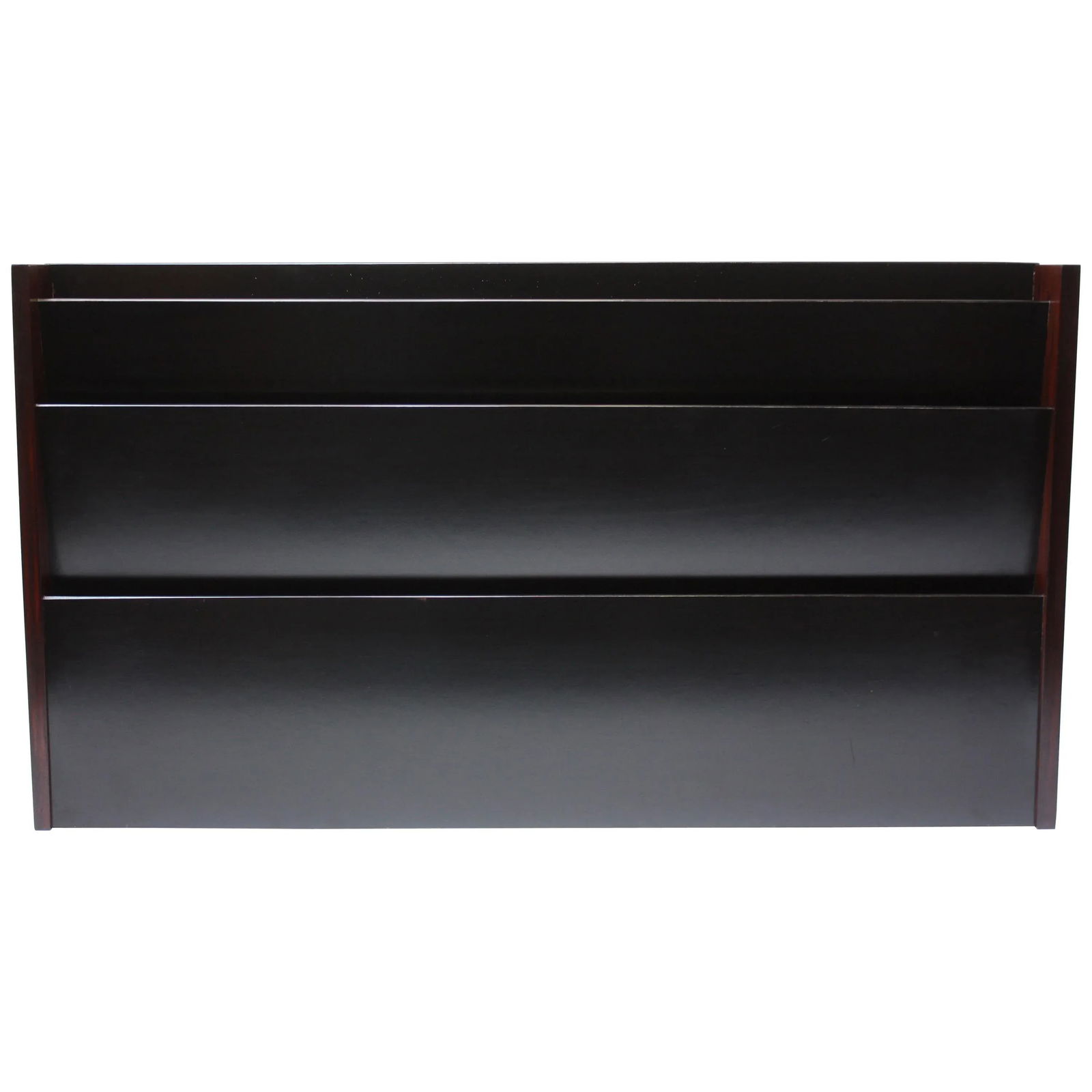 Large Peter Pepper Wall-Mounted Magazine Holder in Rosewood - 13