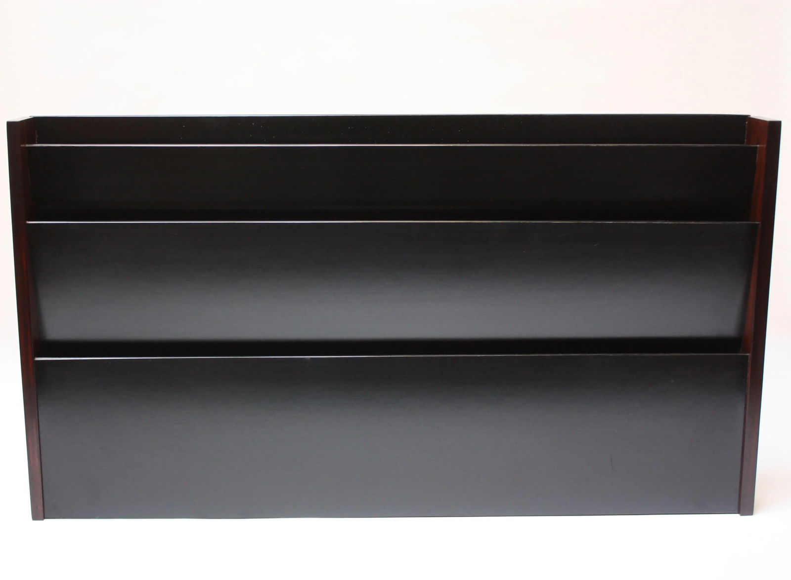 Large Peter Pepper Wall-Mounted Magazine Holder in Rosewood - 2