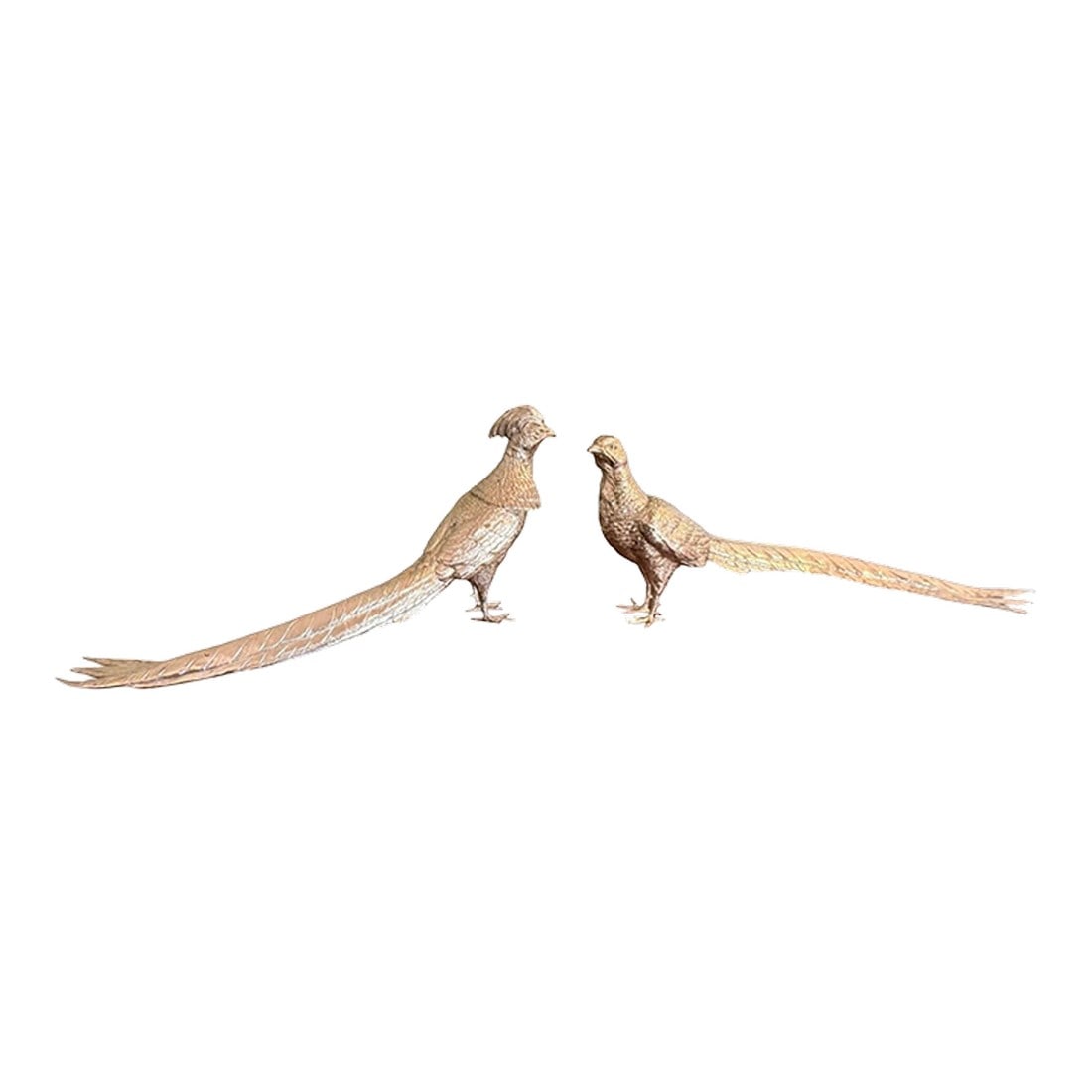 Pair of Silver Plated Pheasants (1 of 12)