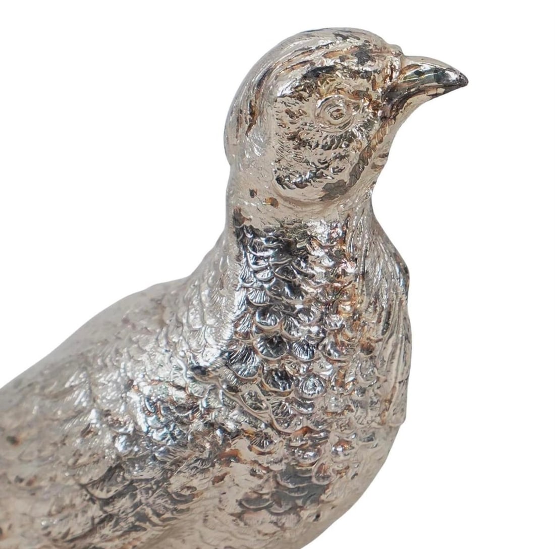 Pair of Silver Plated Pheasants - 9