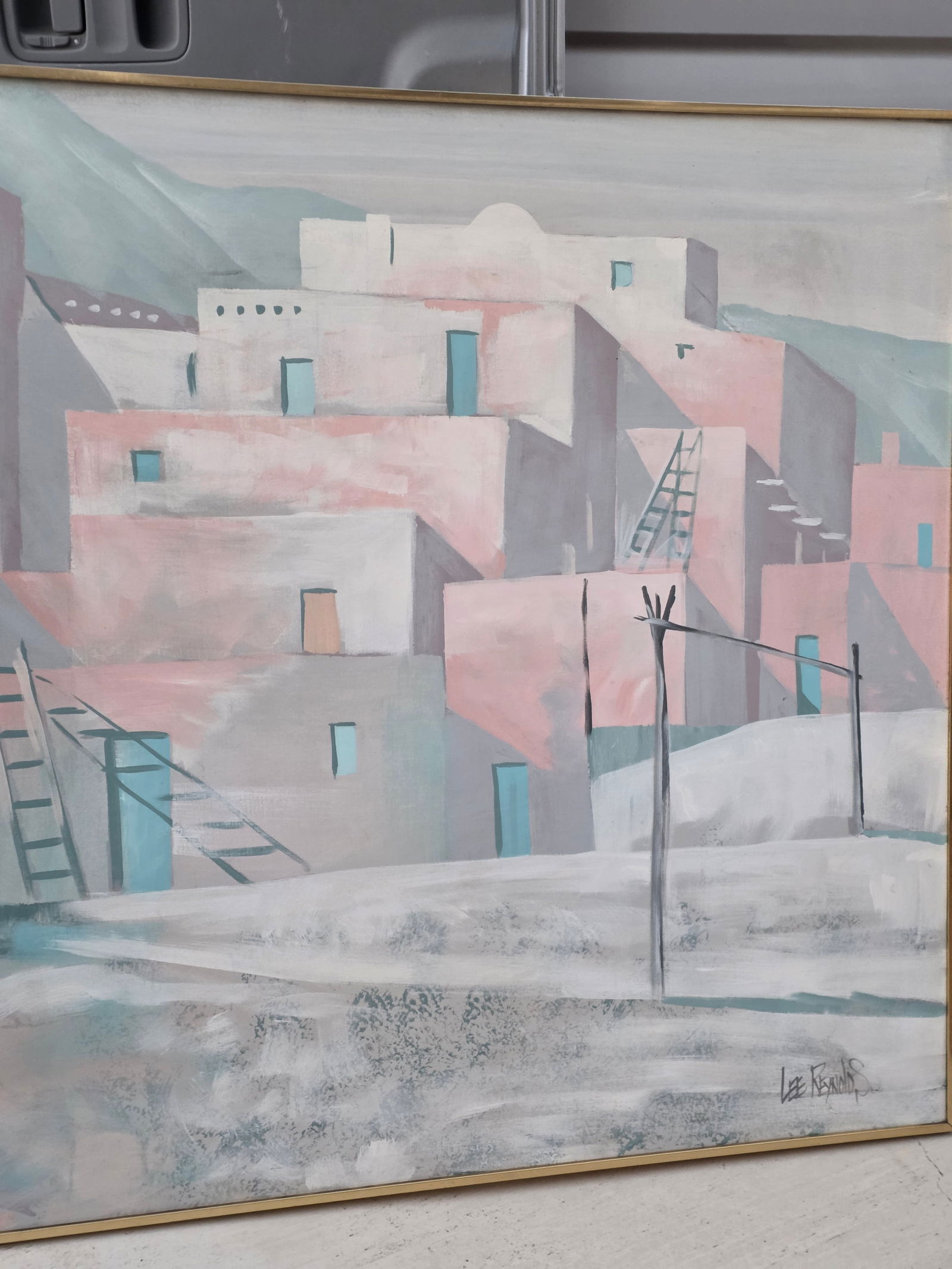 Large Santa Fe Style Painting by Lee Reynolds - 3