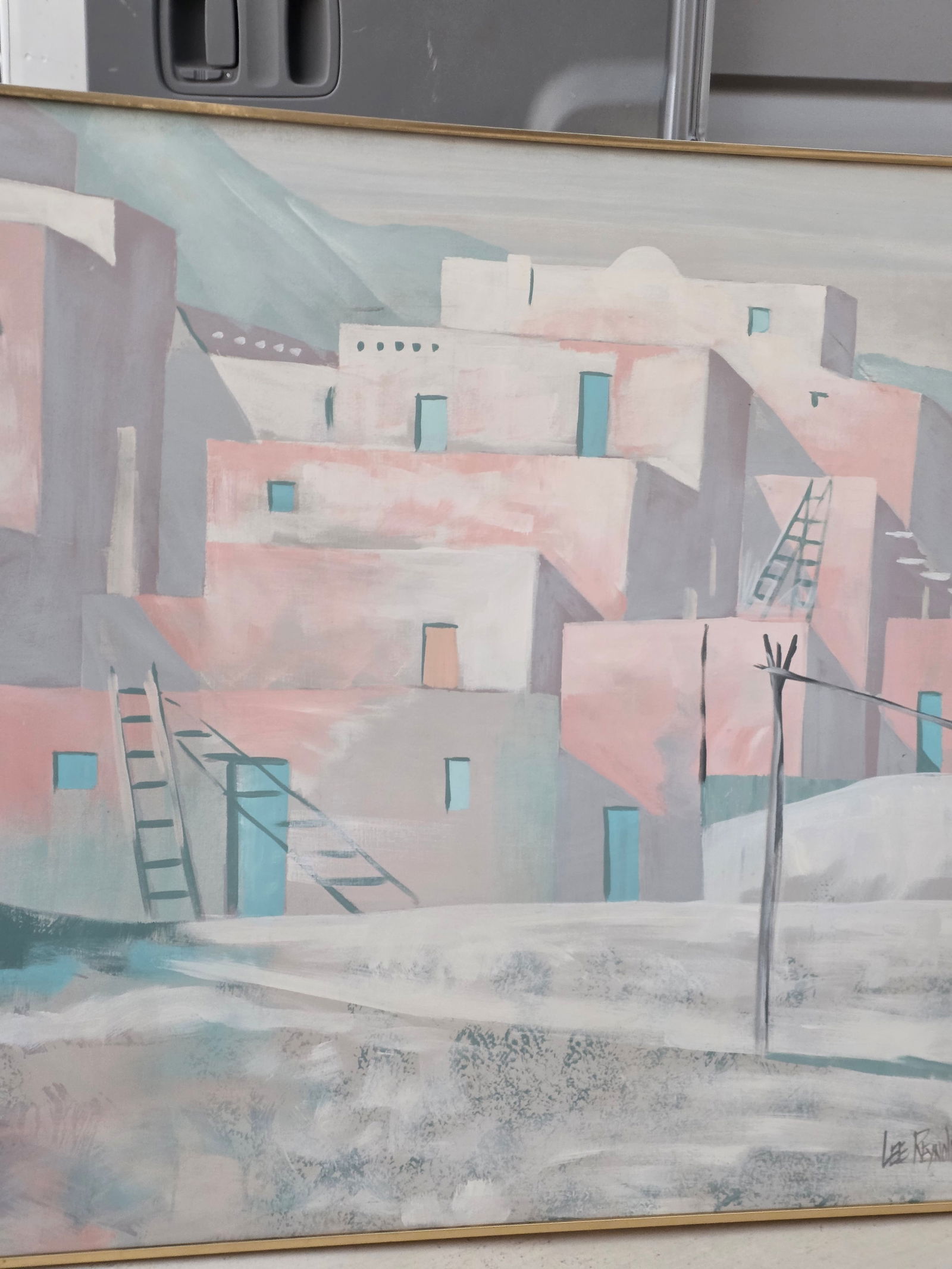 Large Santa Fe Style Painting by Lee Reynolds - 4