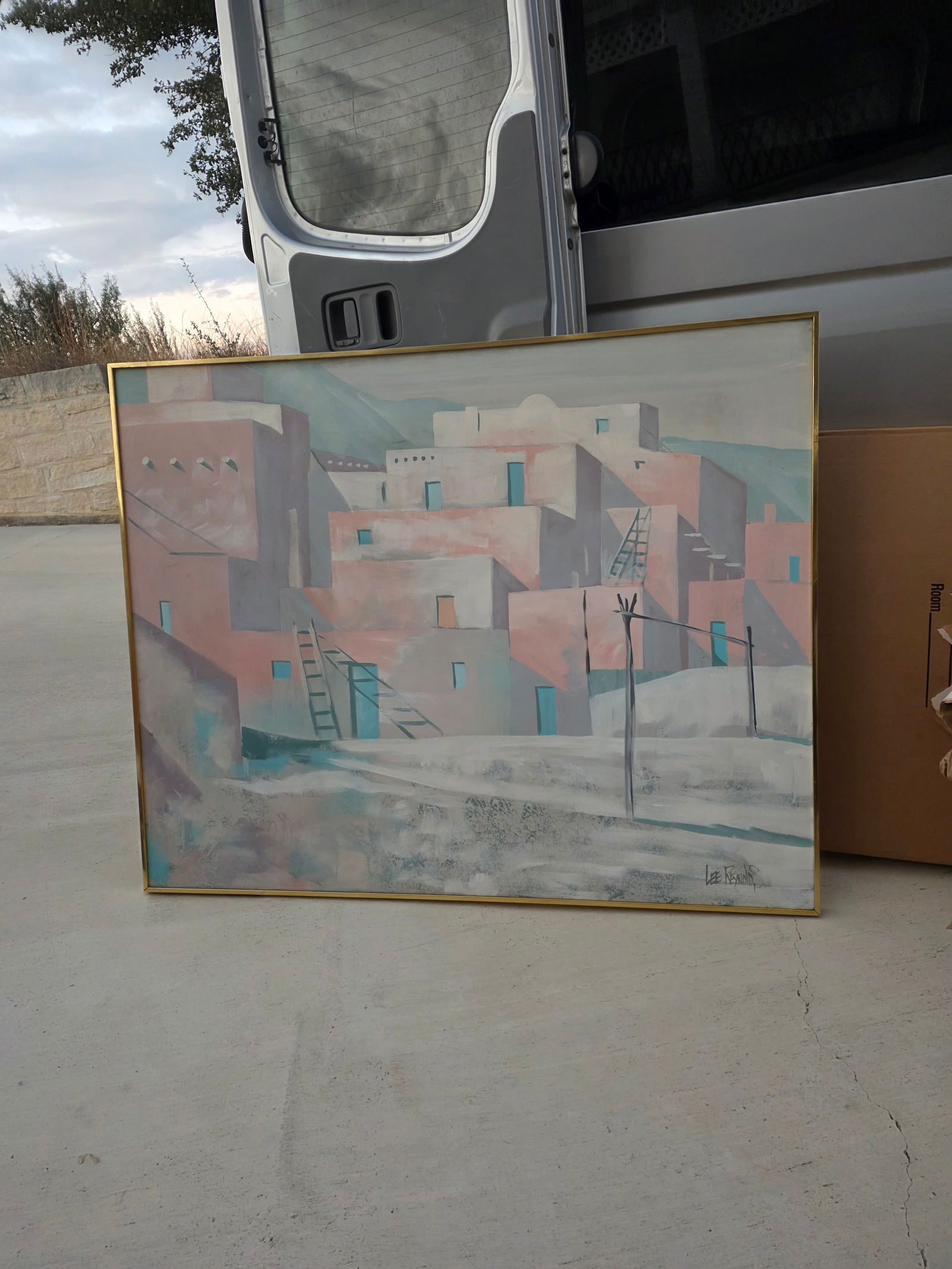 Large Santa Fe Style Painting by Lee Reynolds - 5