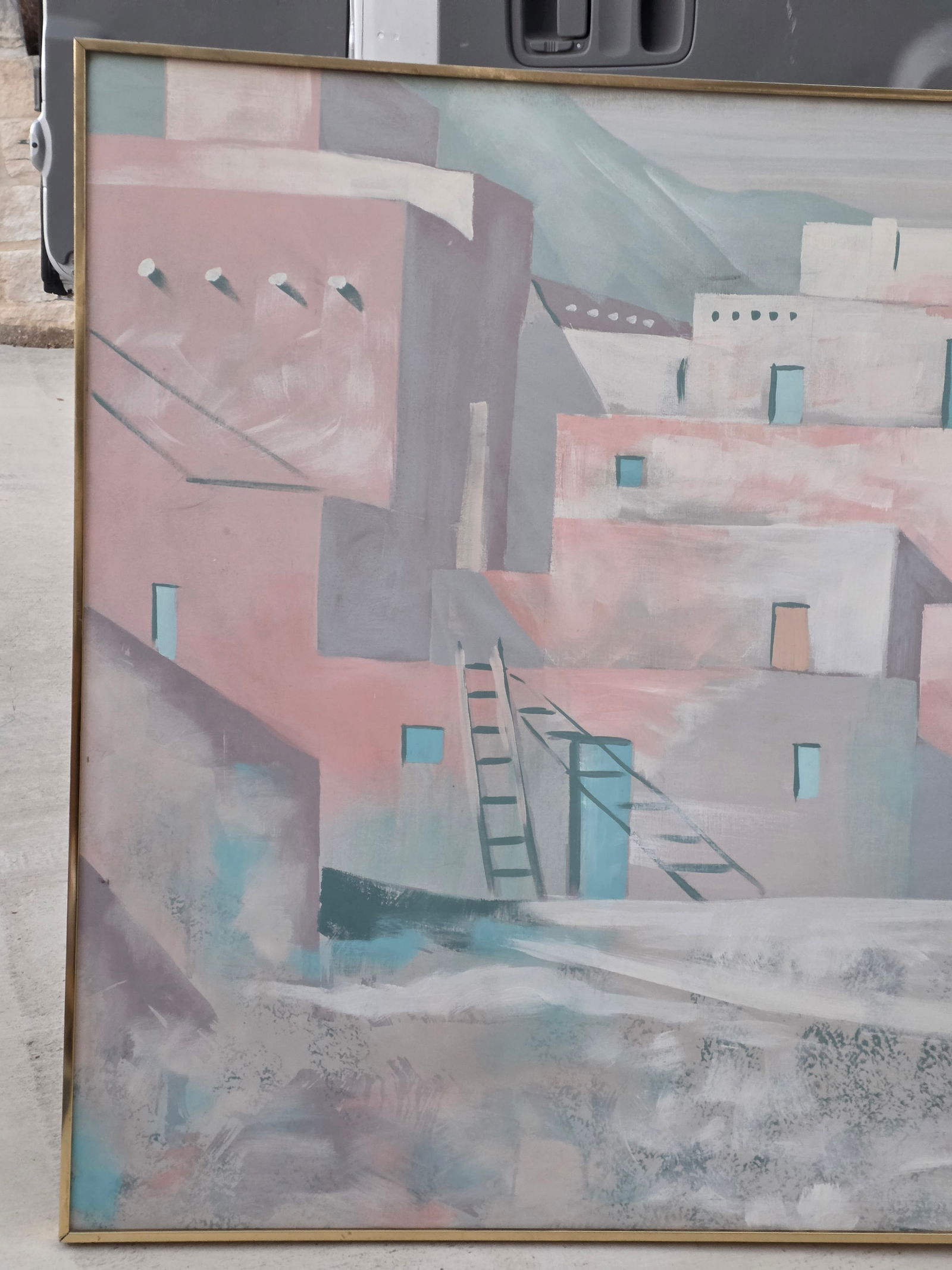 Large Santa Fe Style Painting by Lee Reynolds - 6