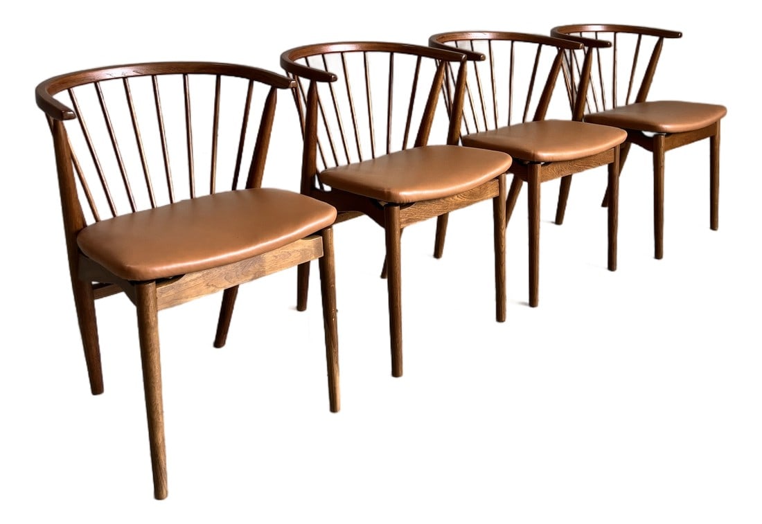 Newly Refinished Teak Dining Chairs by Helge Sibast for Sibast Mobelfabrik - Set of 4 (1 of 6)
