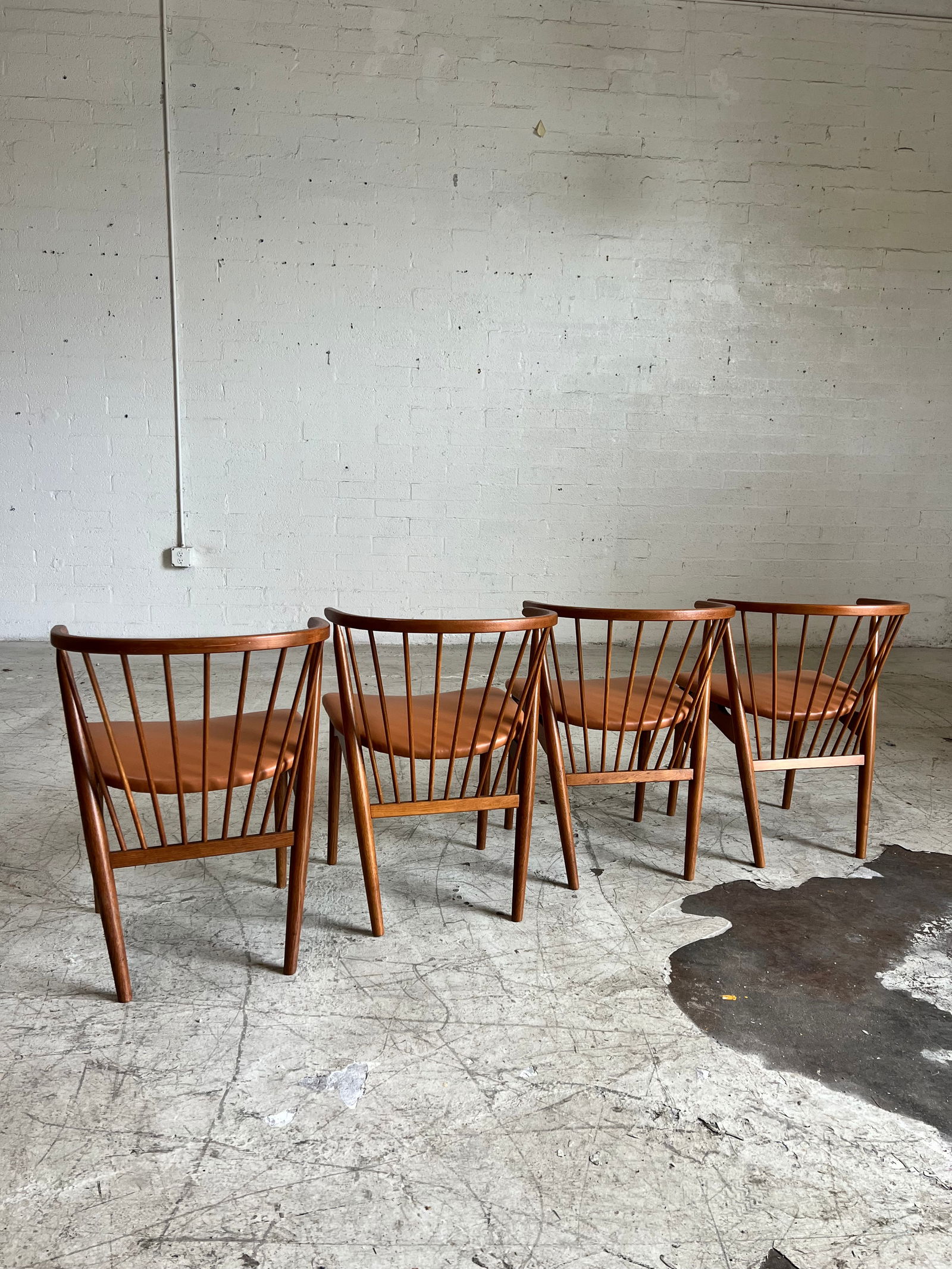 Newly Refinished Teak Dining Chairs by Helge Sibast for Sibast Mobelfabrik - Set of 4 - 4