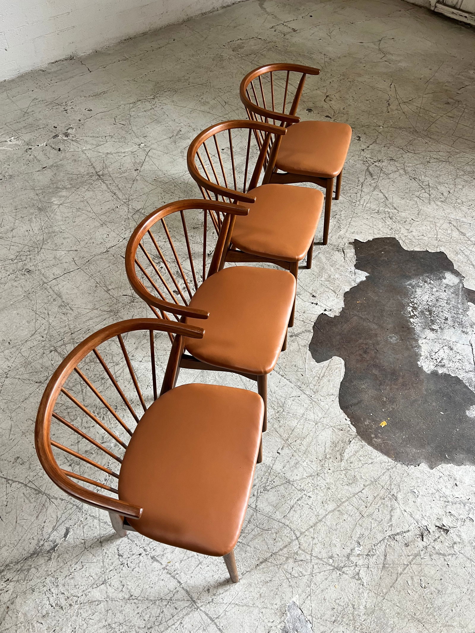 Newly Refinished Teak Dining Chairs by Helge Sibast for Sibast Mobelfabrik - Set of 4 - 6