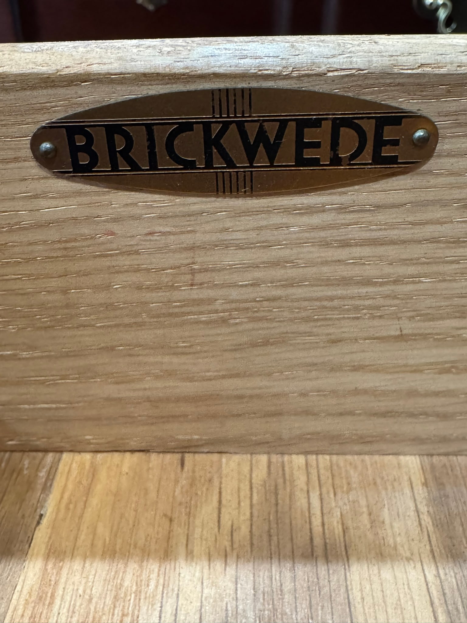 Mid-Century Brickwede Mahogany China Cabinet | Glass Curio Display Hutch | Vintage Solid Wood - 7