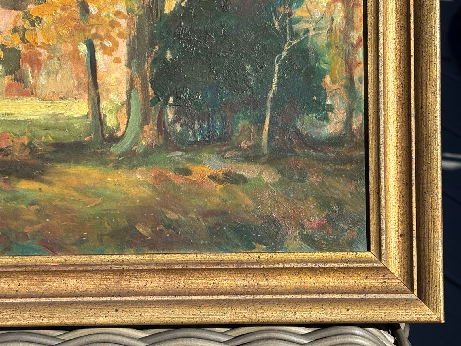 Late 19th C. Original Oil on Board - American Impressionist Landscape - 9