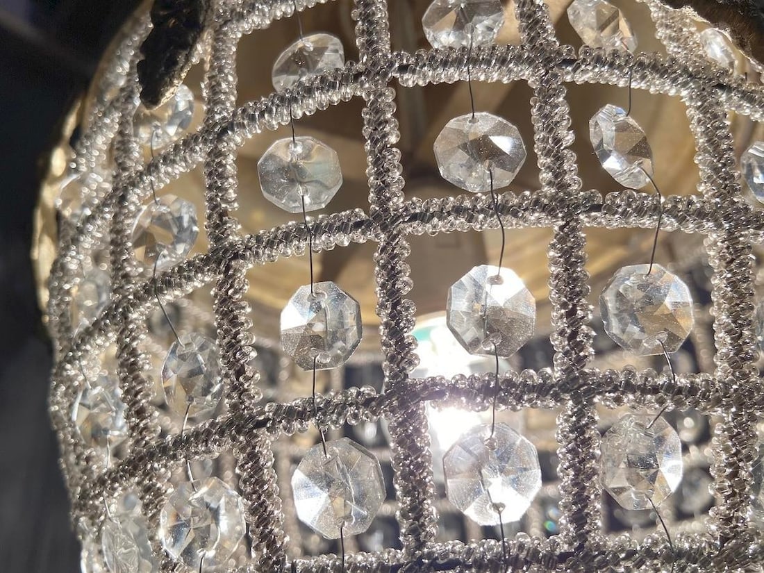 French Louis XVI Bronze Chandelier Lantern Late 20th C - 4