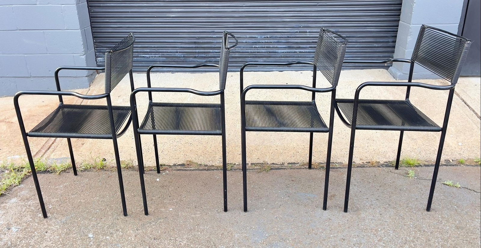 Vintage Italian Spaghetti Strap Armchairs Modèle 131 Attributed to Giandomenico Belotti for - 12