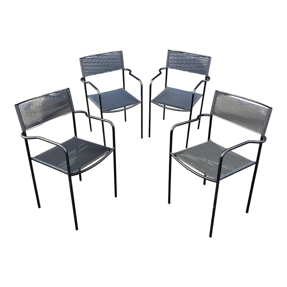 Vintage Italian Spaghetti Strap Armchairs Modèle 131 Attributed to Giandomenico Belotti for (1 of 15)