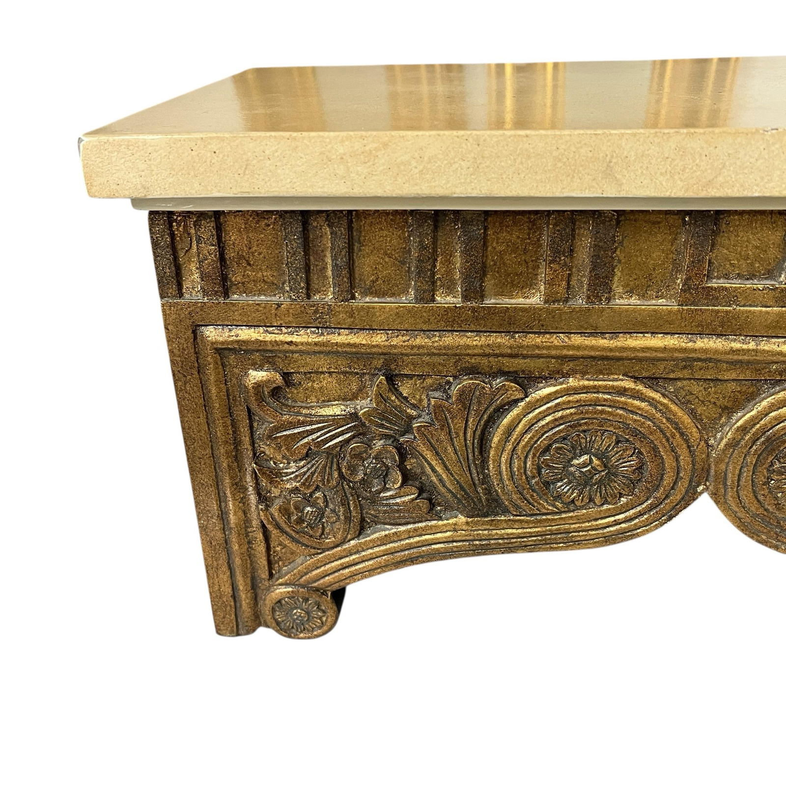 Vintage Large Carved Giltwood Florentine Style Decorative Box - 10