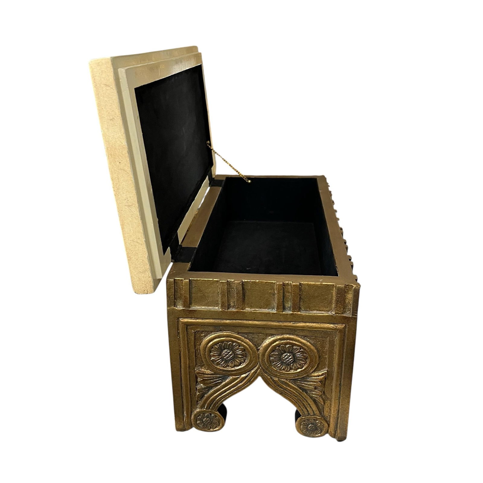 Vintage Large Carved Giltwood Florentine Style Decorative Box - 5