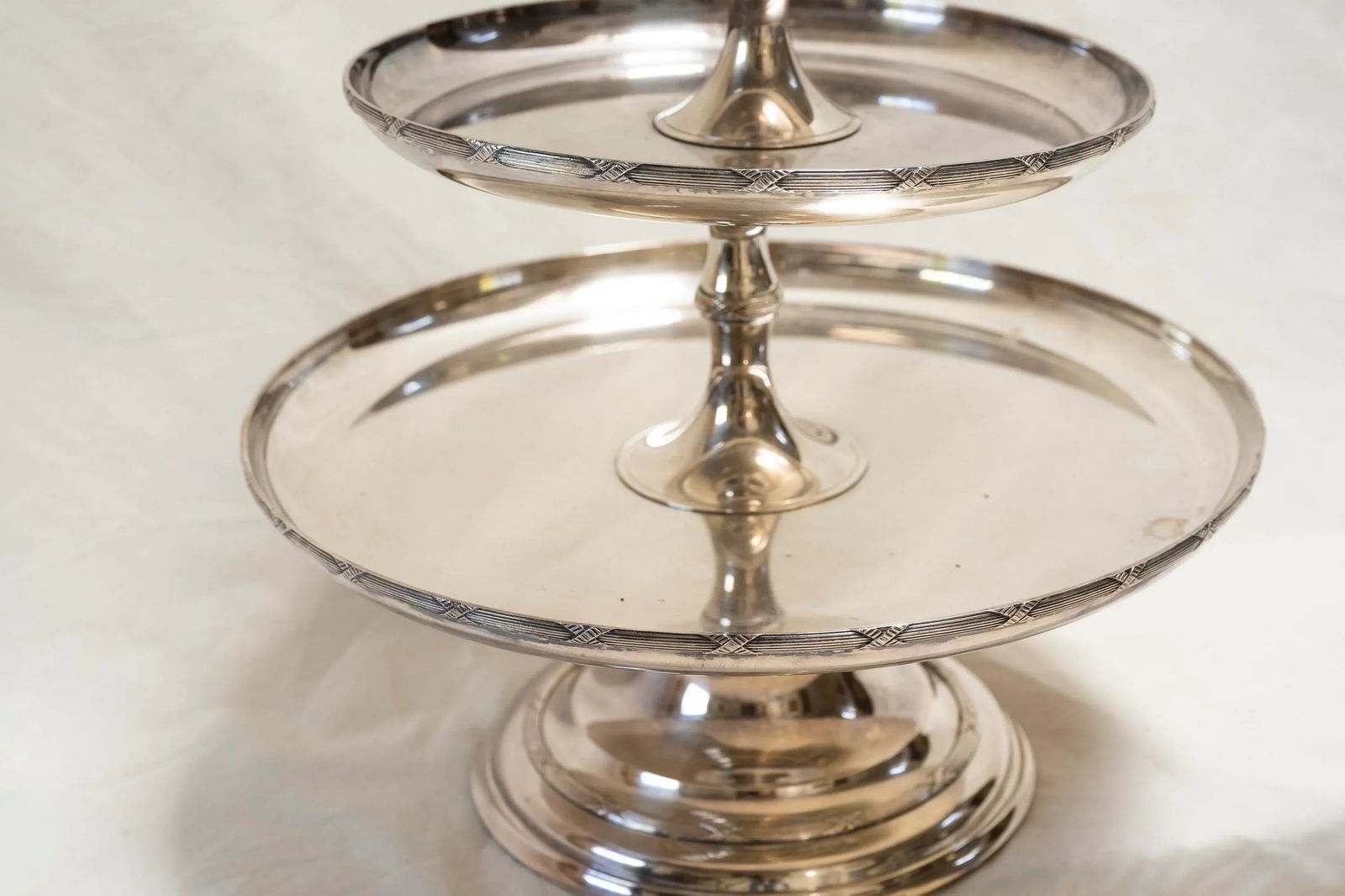 Circa 1880 French Silverplate Three-Tier Dessert Stand - 2