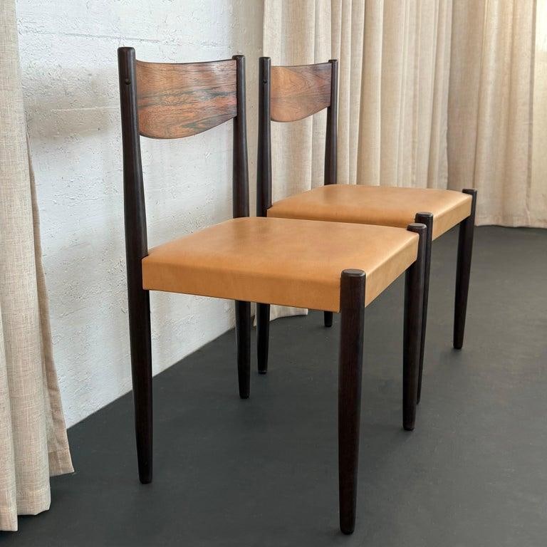 Set of Four Scandinavian Modern Rosewood Dining Chairs by Poul Volther - 5