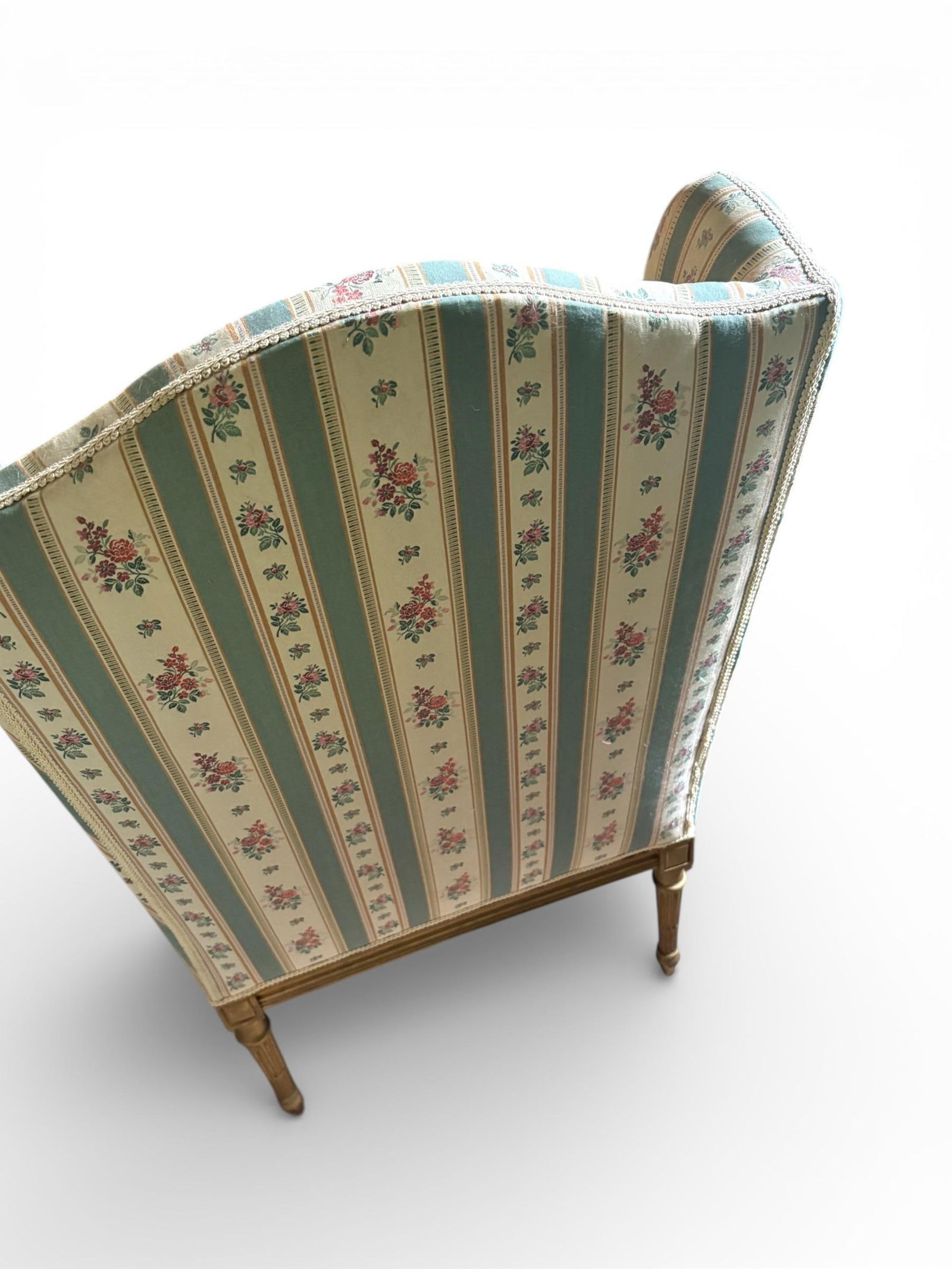 Louis XVI Late 19th C French Gilt Wood Bergere - 5
