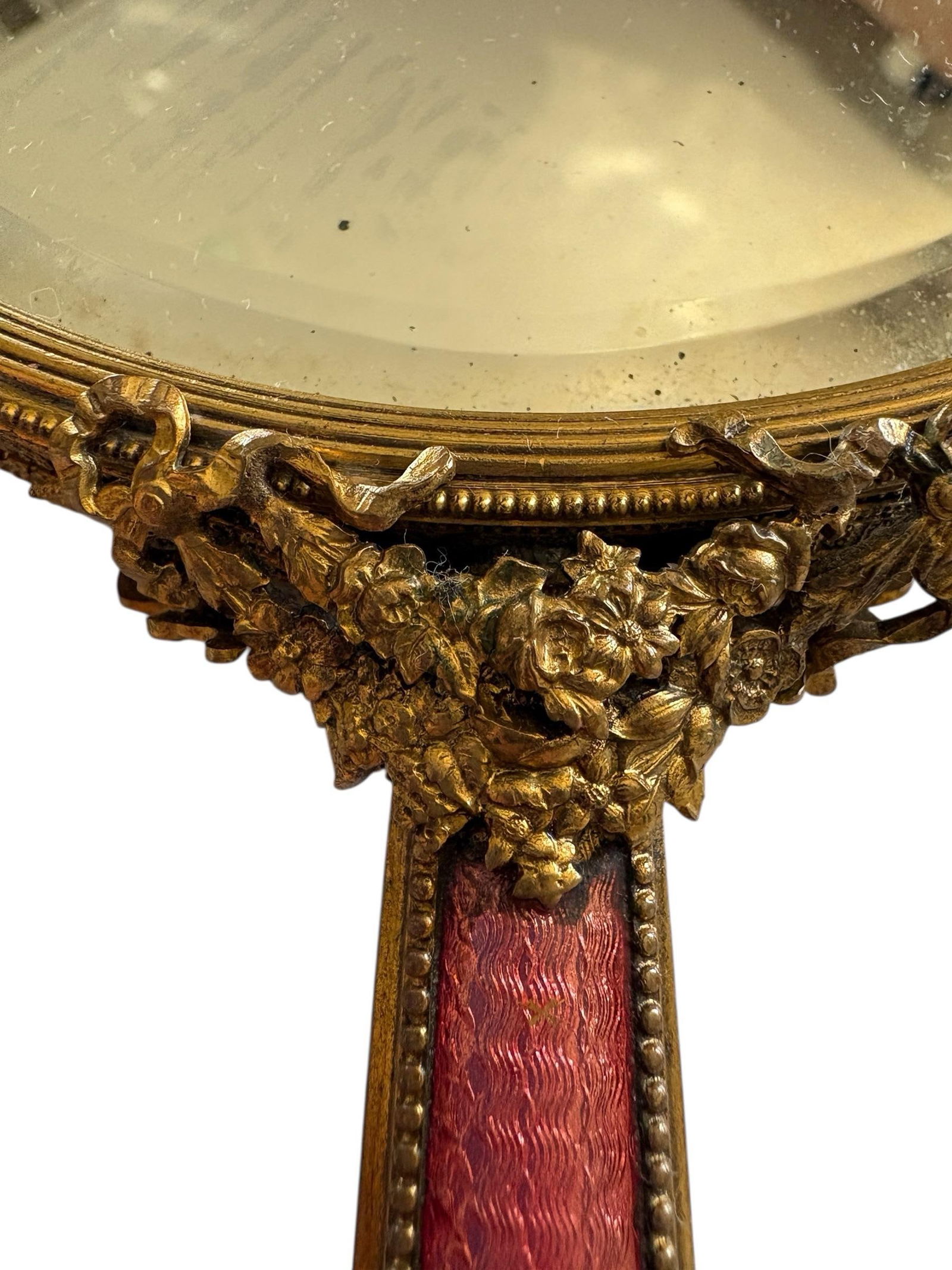 19th Century Austria Gouilloche Louis XVI Style Belle Epoch Era Hand Mirror - 5