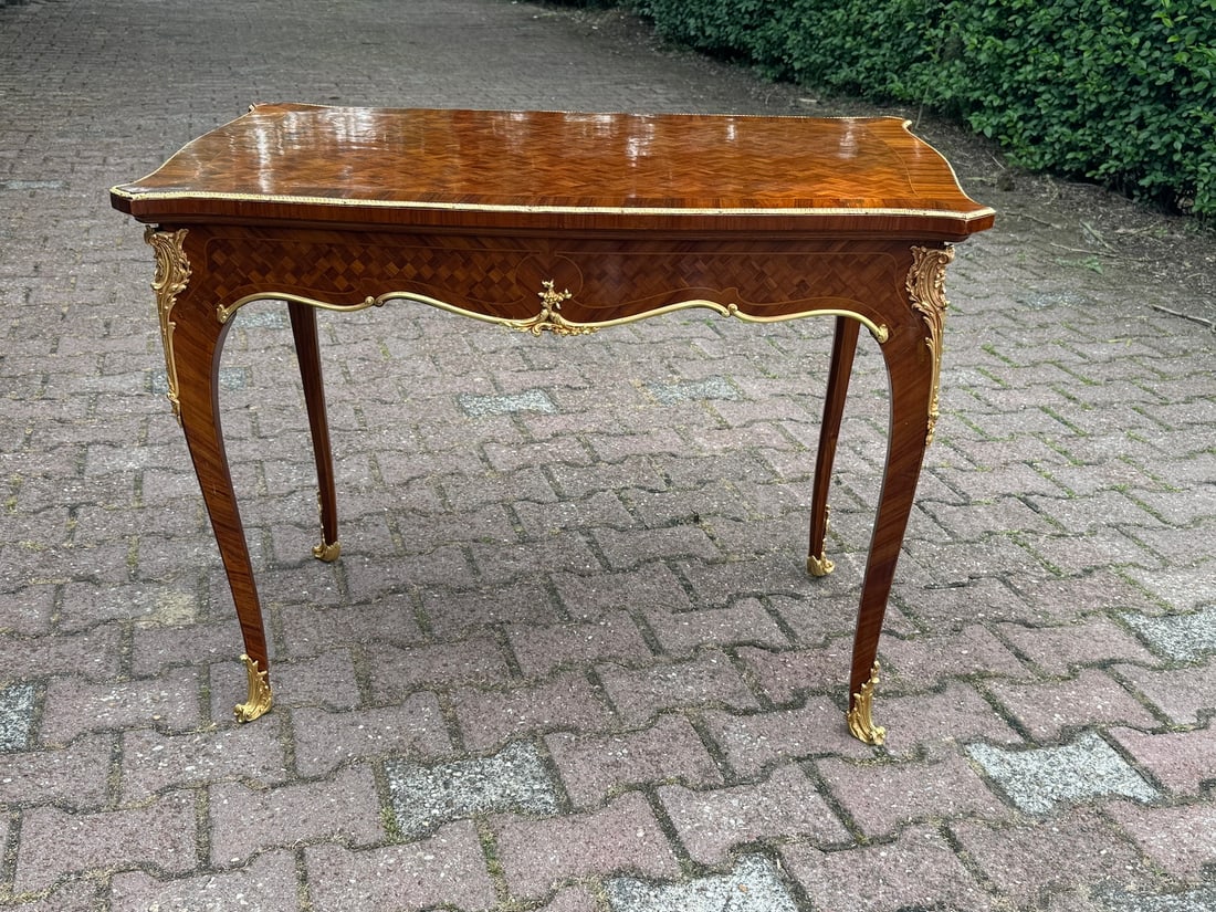 1840s French Neoclassical Mahogany Gilt Bronze Table 1pc Art - 10