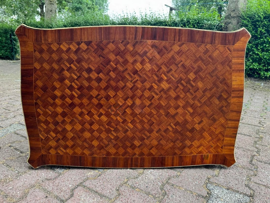 1840s French Neoclassical Mahogany Gilt Bronze Table 1pc Art - 3