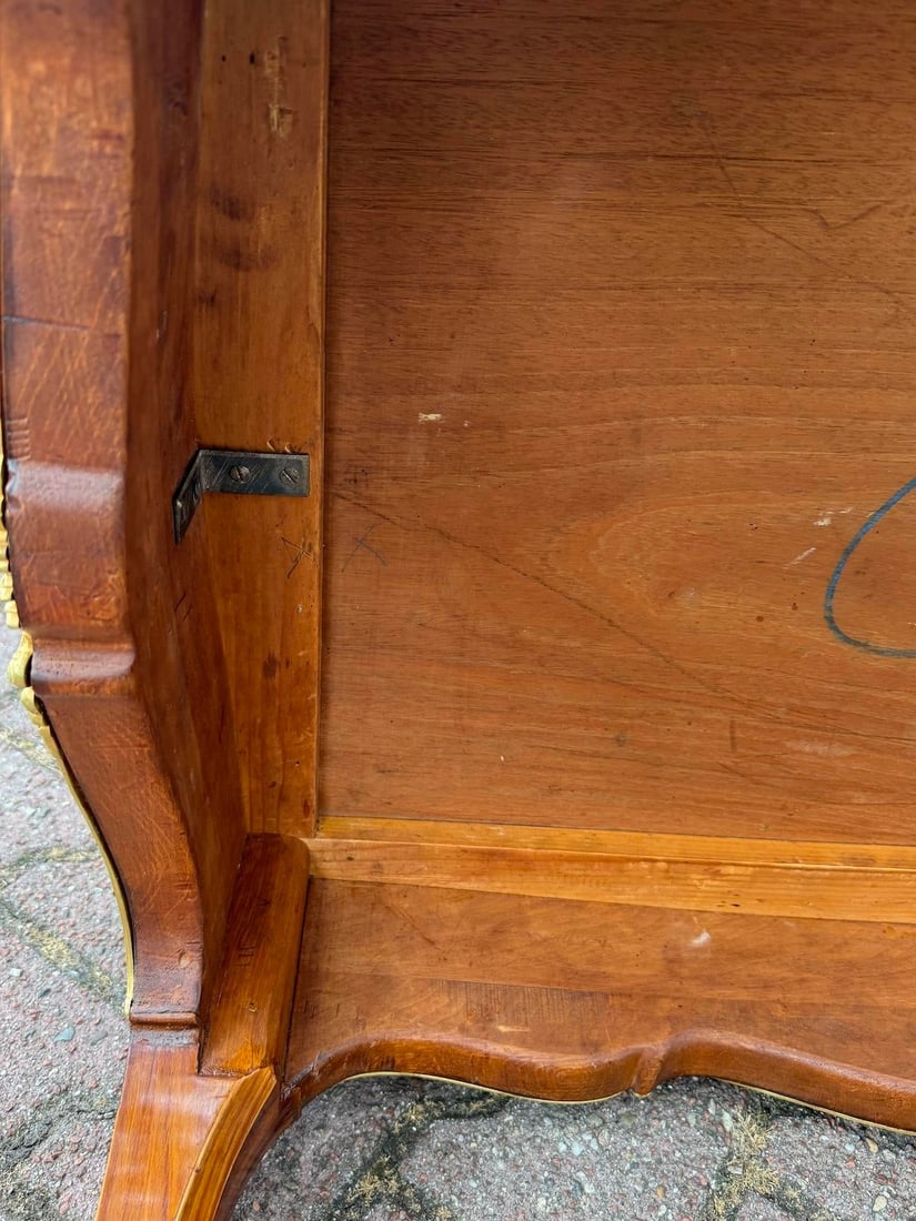 1840s French Neoclassical Mahogany Gilt Bronze Table 1pc Art - 4