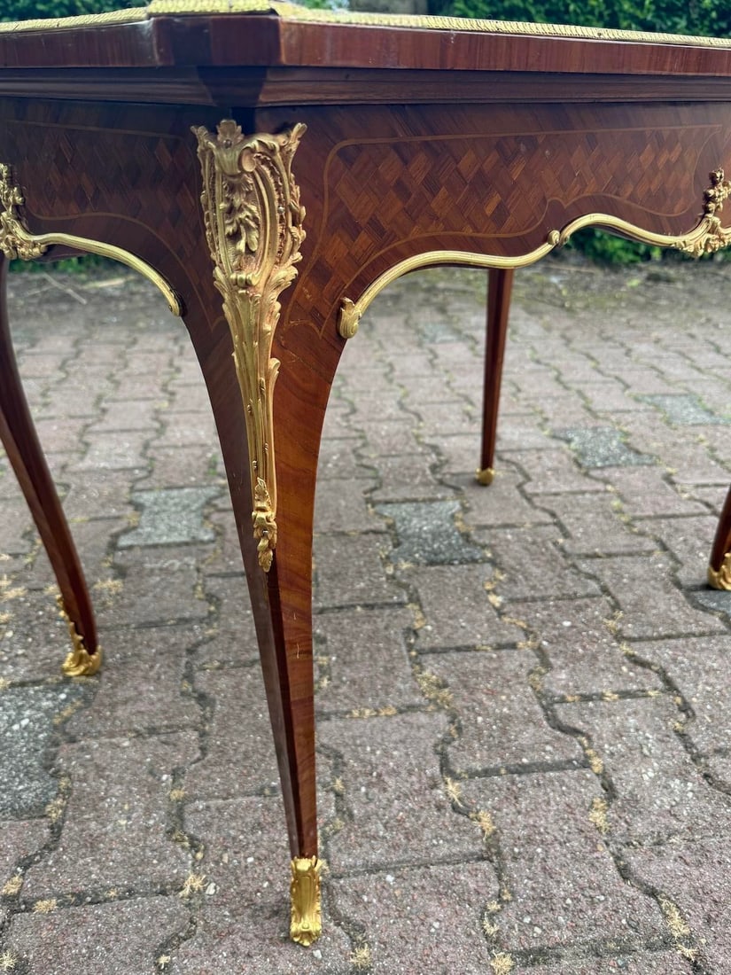 1840s French Neoclassical Mahogany Gilt Bronze Table 1pc Art - 8