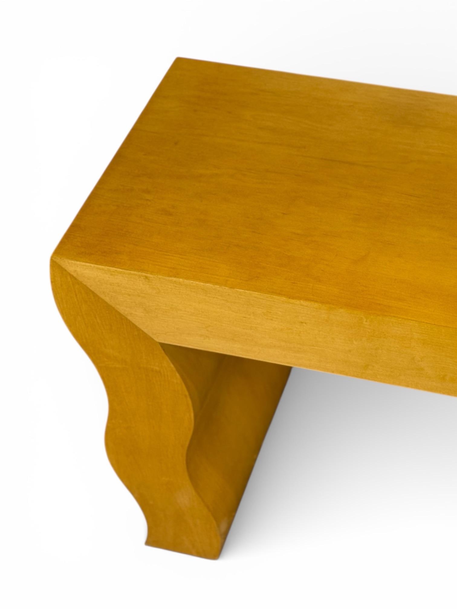 Vintage French Post Modern Console Table - Circa 1980s - Maple Entry Table - 10