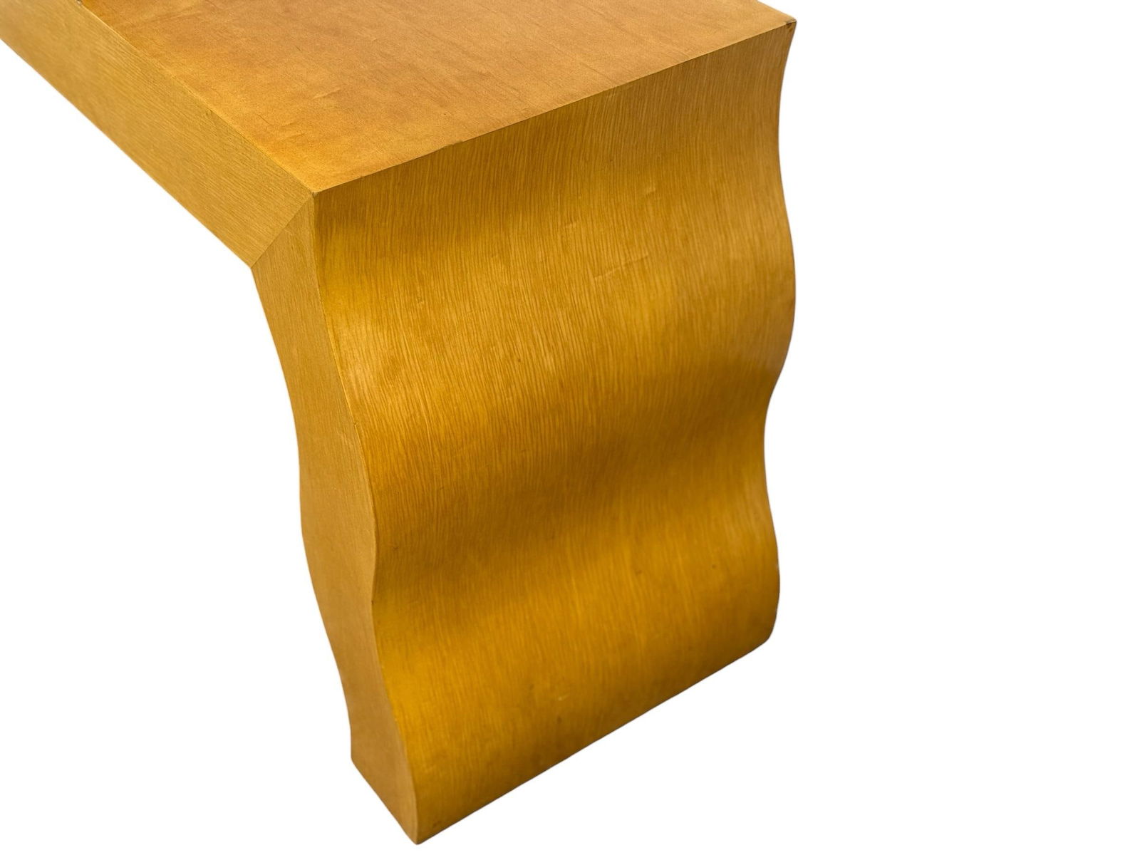 Vintage French Post Modern Console Table - Circa 1980s - Maple Entry Table - 6