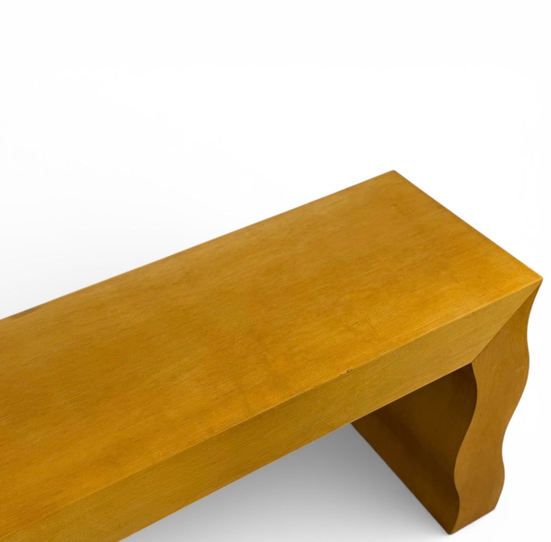 Vintage French Post Modern Console Table - Circa 1980s - Maple Entry Table - 7