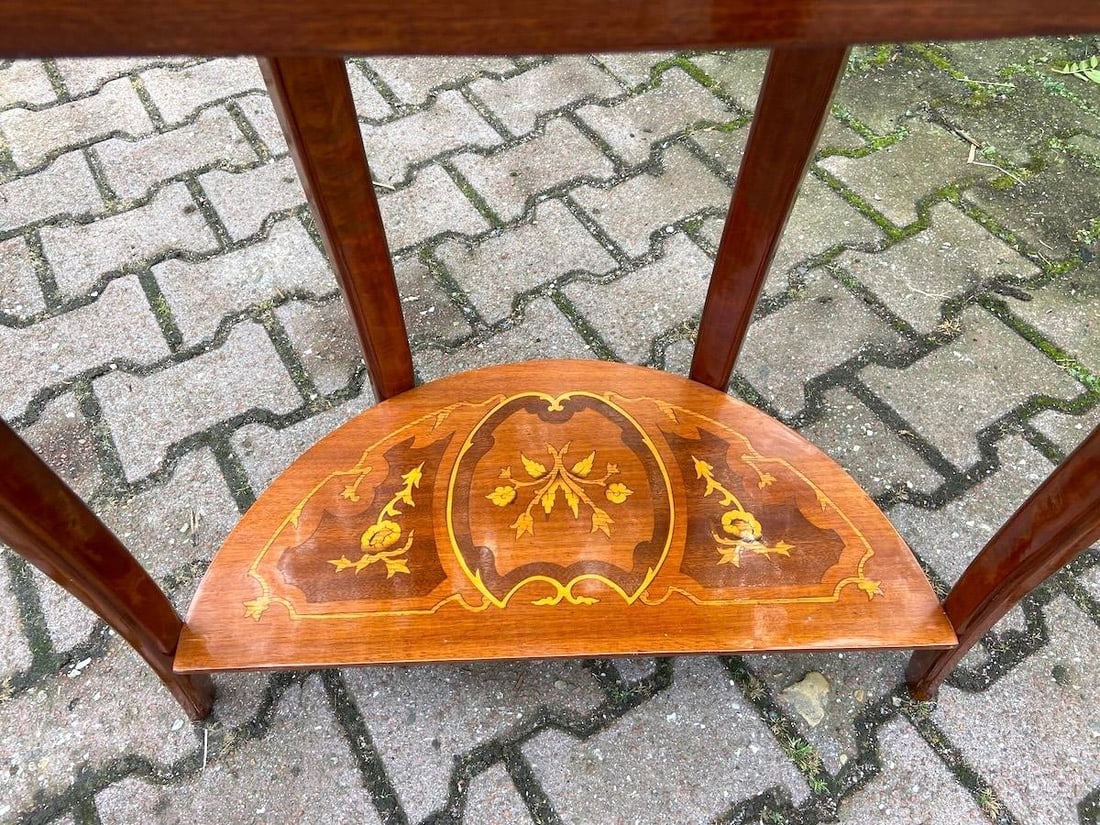 1970 French Louis XVI Mahogany Bronze Side Table – 1 Pc - 7