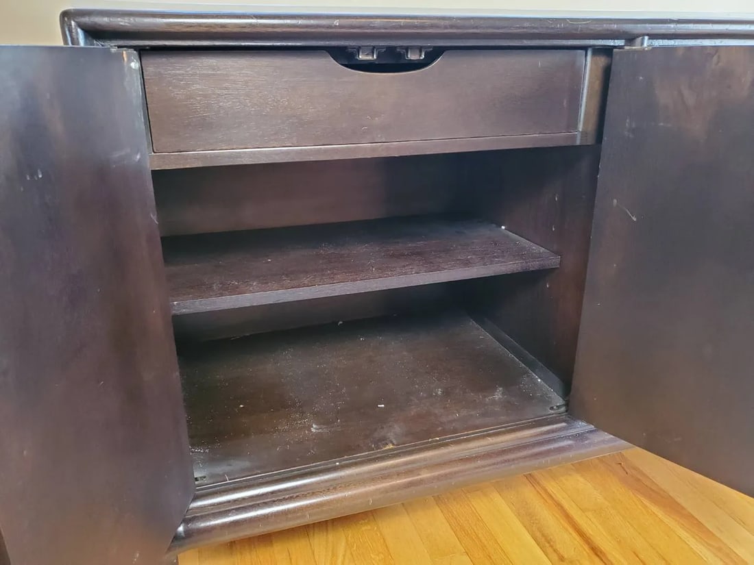 Vintage Mount Airy Mid-Century Modern Credenza Two-Tone Walnut Finish - 10