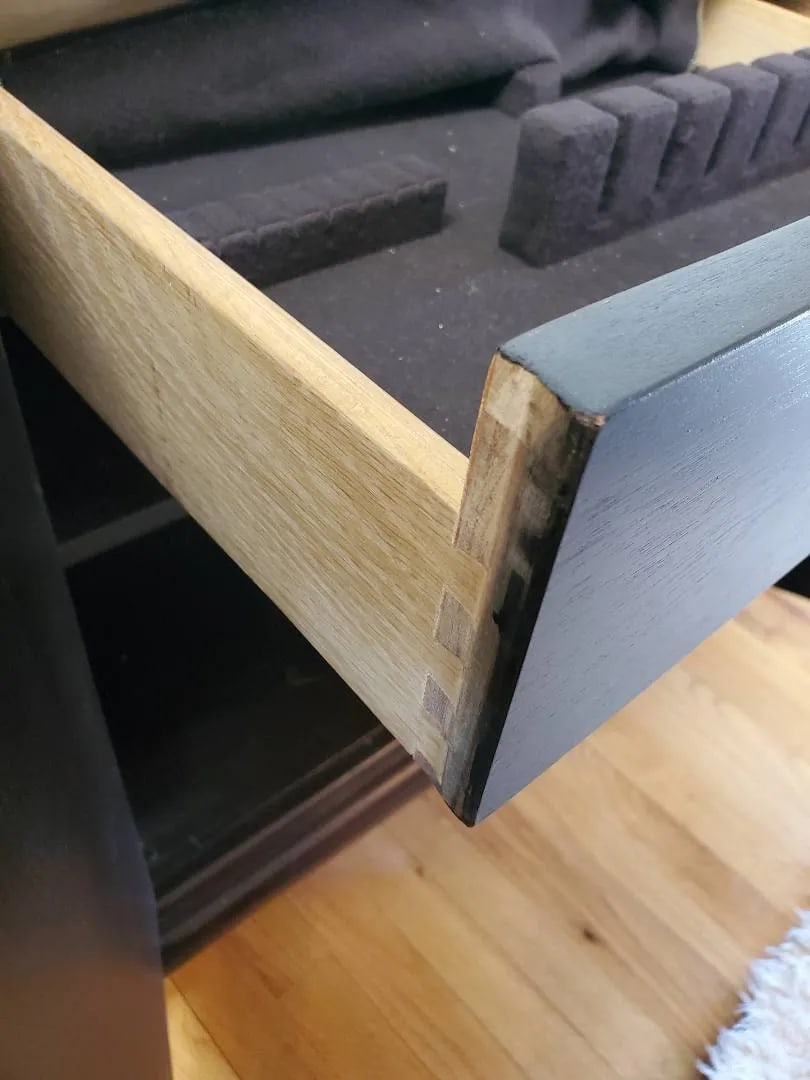 Vintage Mount Airy Mid-Century Modern Credenza Two-Tone Walnut Finish - 12