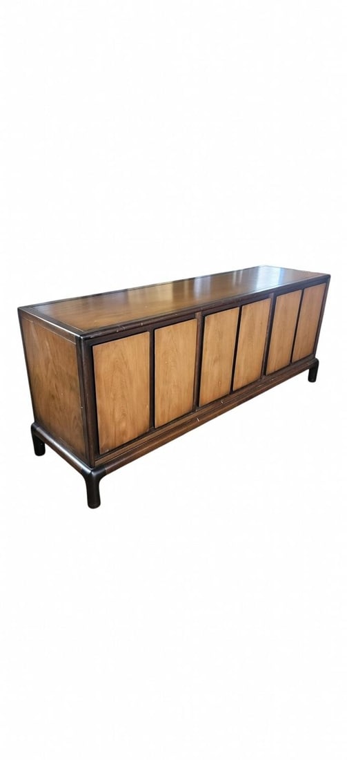 Vintage Mount Airy Mid-Century Modern Credenza Two-Tone Walnut Finish - 4