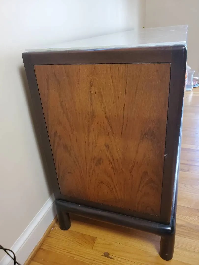 Vintage Mount Airy Mid-Century Modern Credenza Two-Tone Walnut Finish - 6
