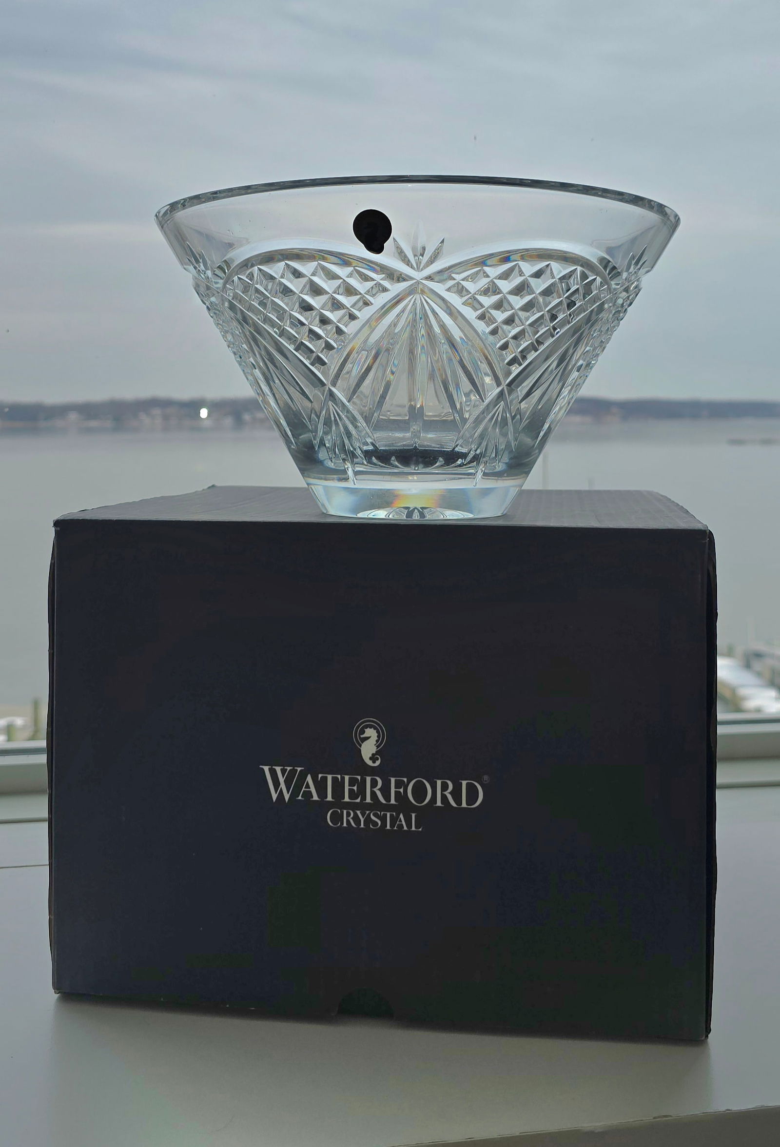 Vintage Waterford Crystal Set With Original Boxes & Labels - O'Mara 10" Bowl, Waterville Pitcher & F - 2