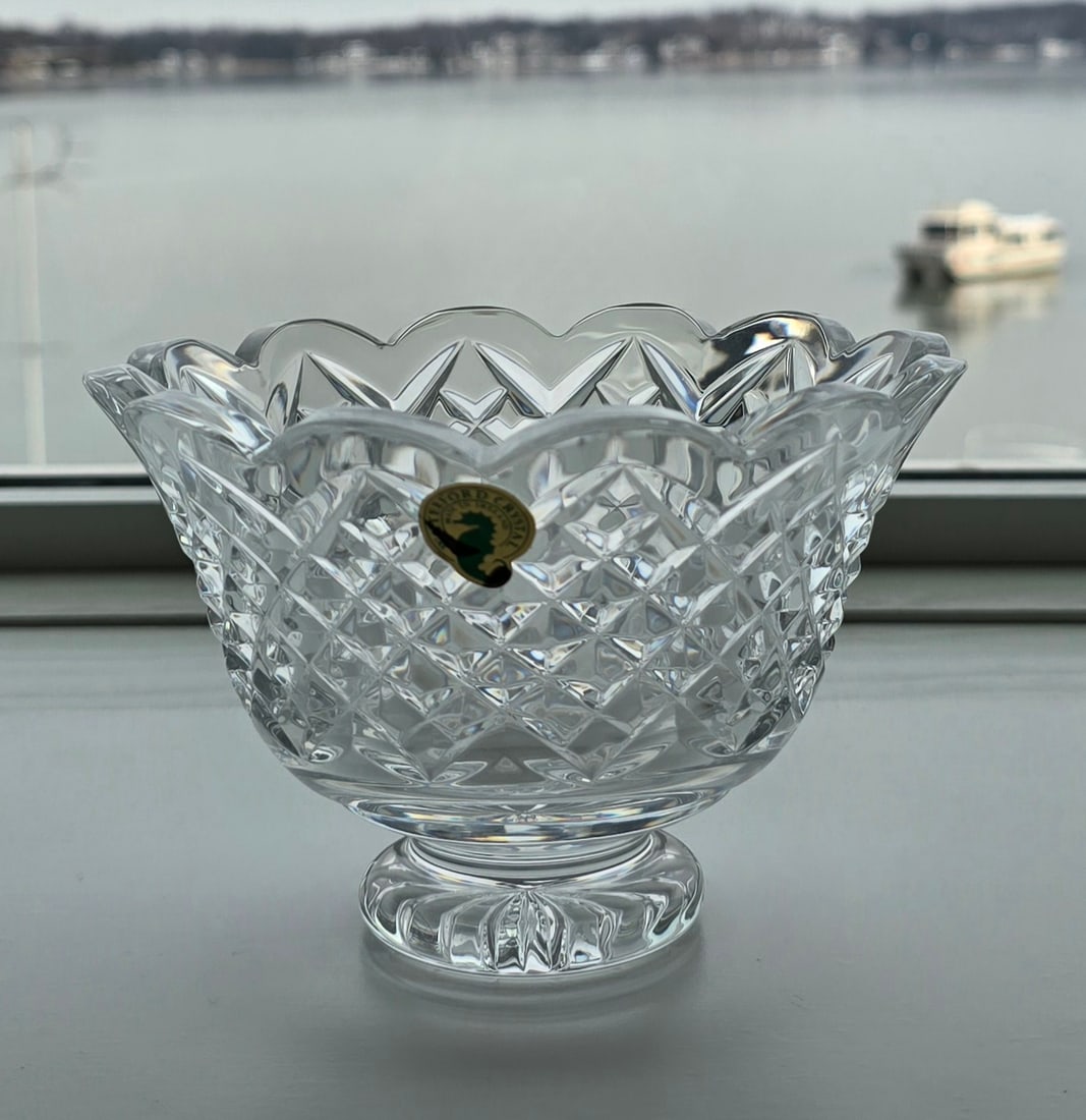 Vintage Waterford Crystal Set With Original Boxes & Labels - O'Mara 10" Bowl, Waterville Pitcher & F - 5