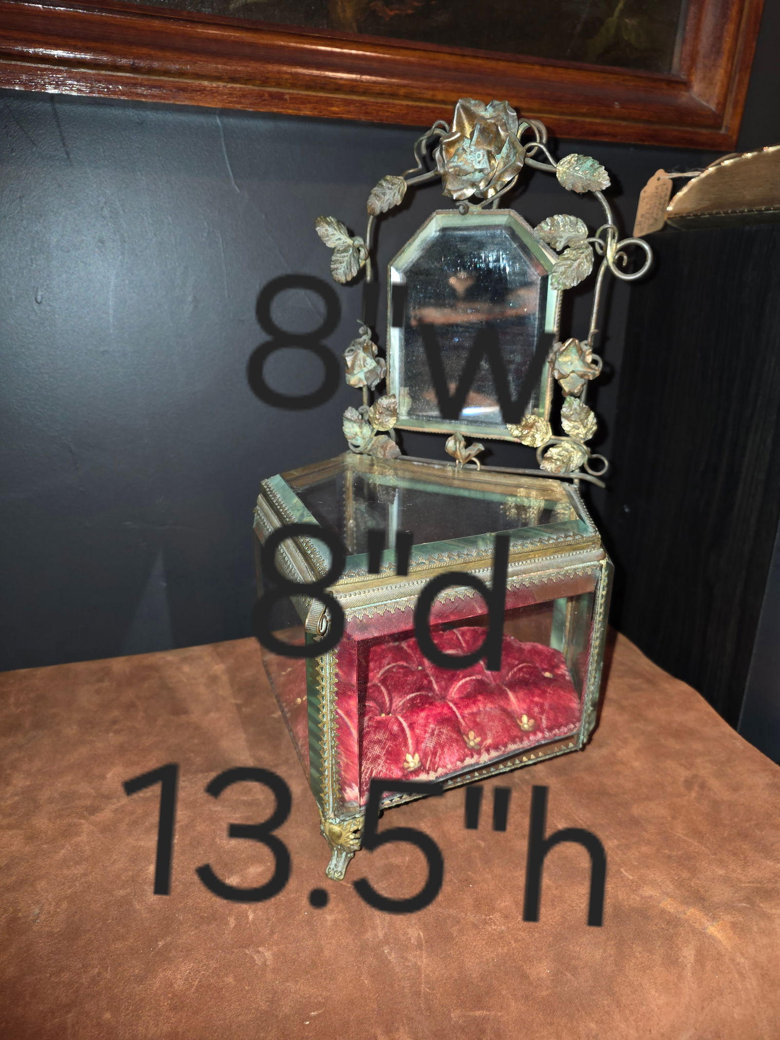 French Jewelry Casket With Mirror - 11