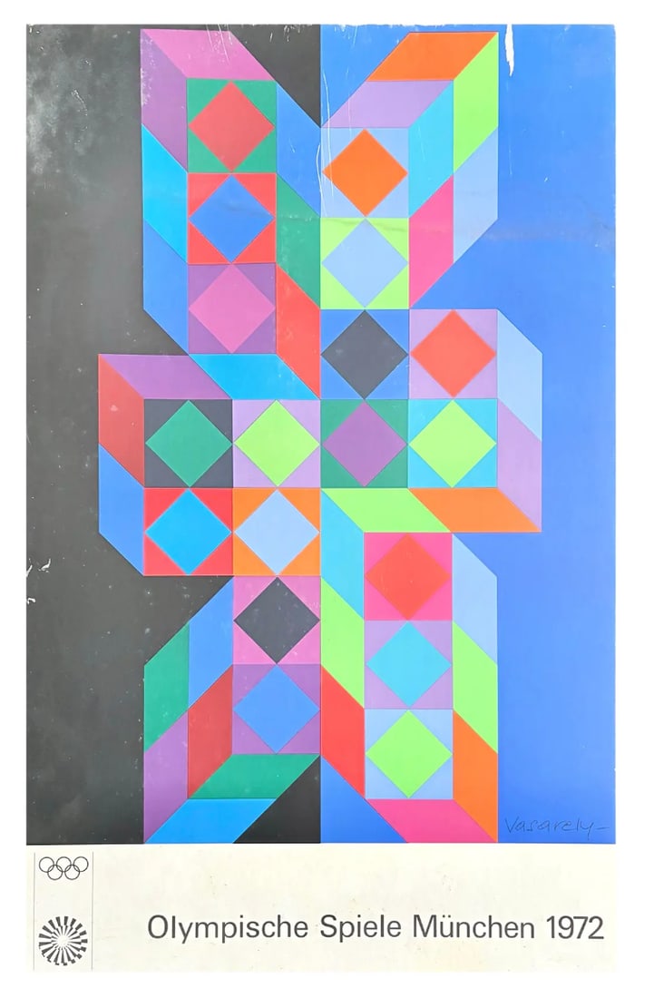 Victor Vasarely for the 1972 Munich Olympic Games Limited Edition Poster - 3