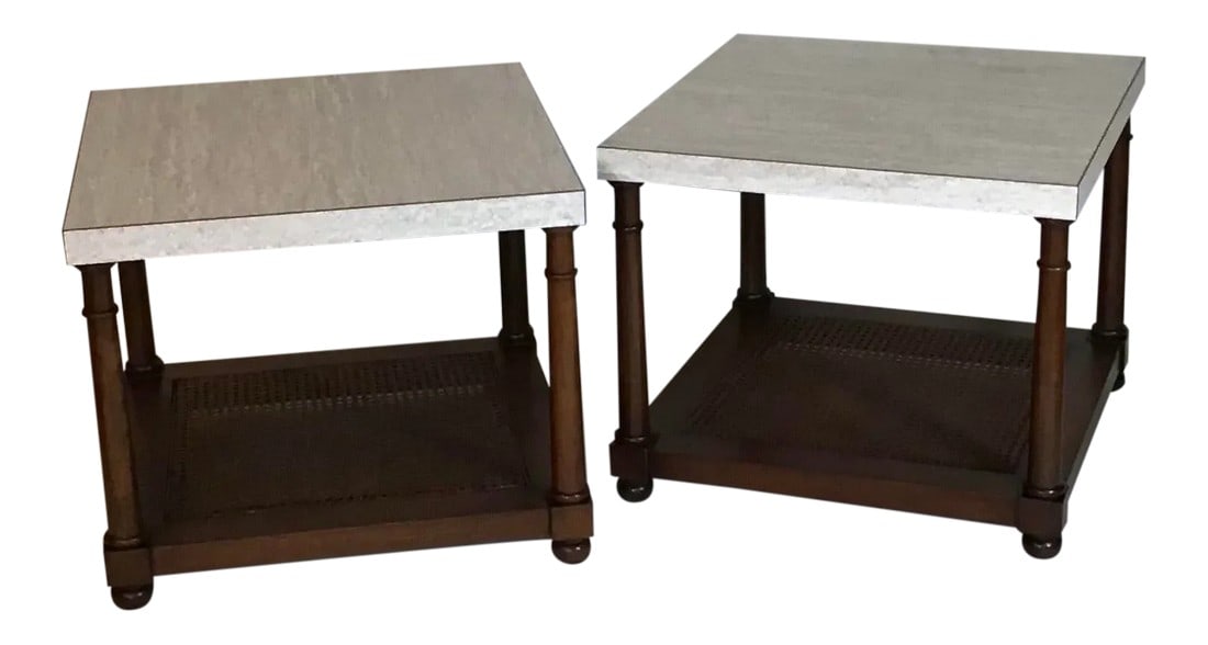 1960s John Stuart Inc. Grand Rapids New York End Tables - a Pair (1 of 13)