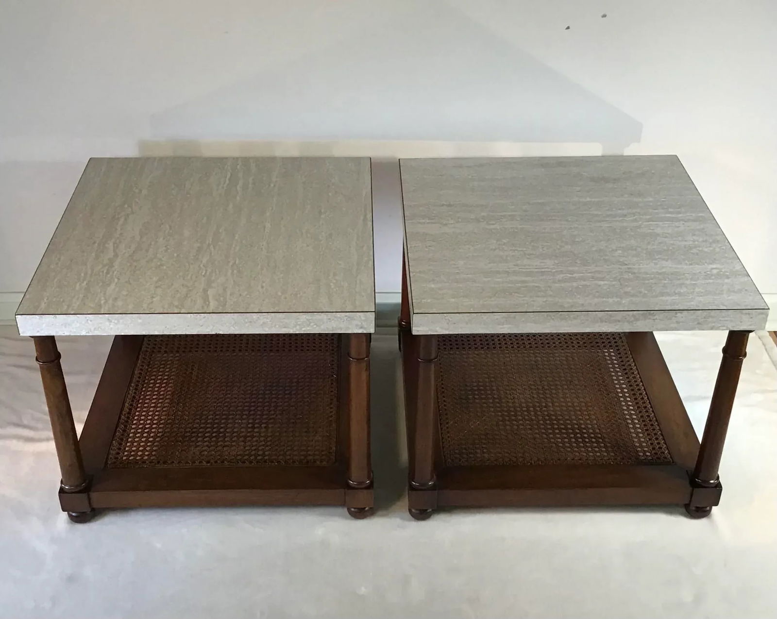 1960s John Stuart Inc. Grand Rapids New York End Tables - a Pair - 2