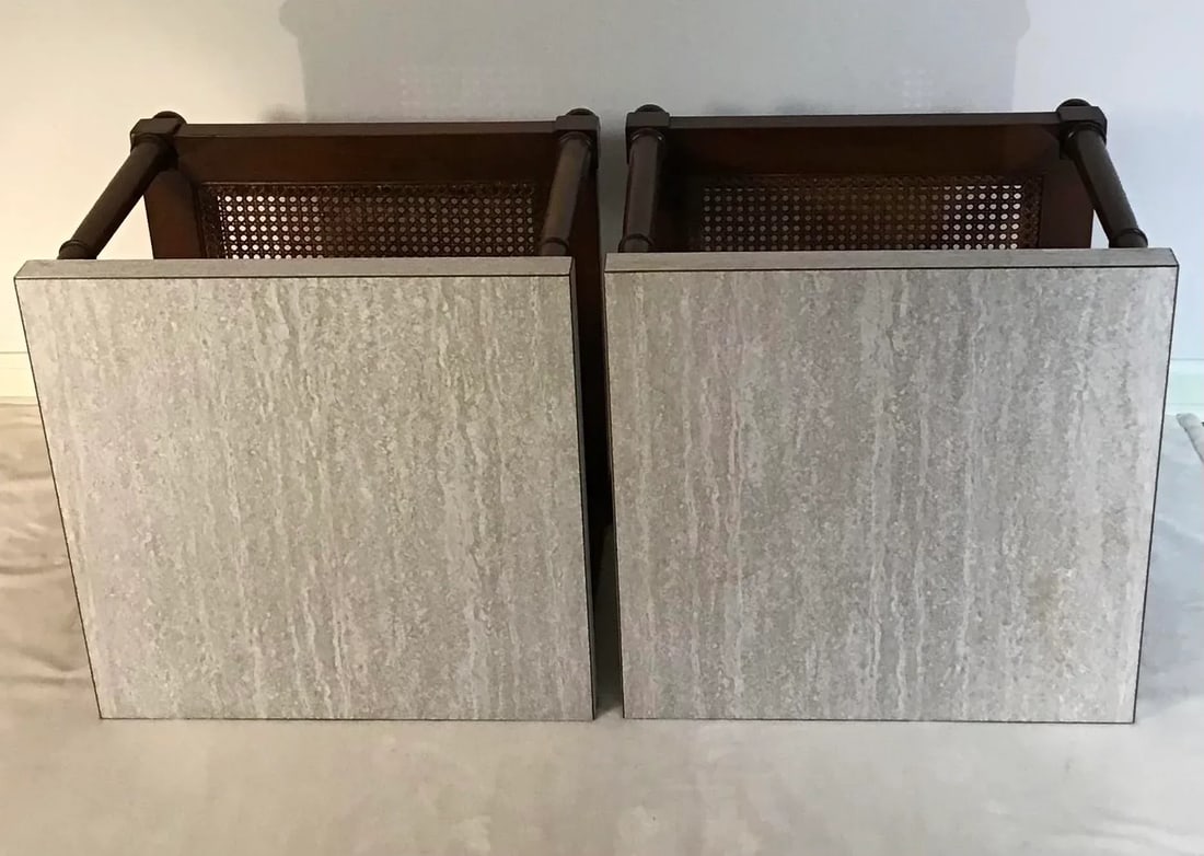 1960s John Stuart Inc. Grand Rapids New York End Tables - a Pair - 5