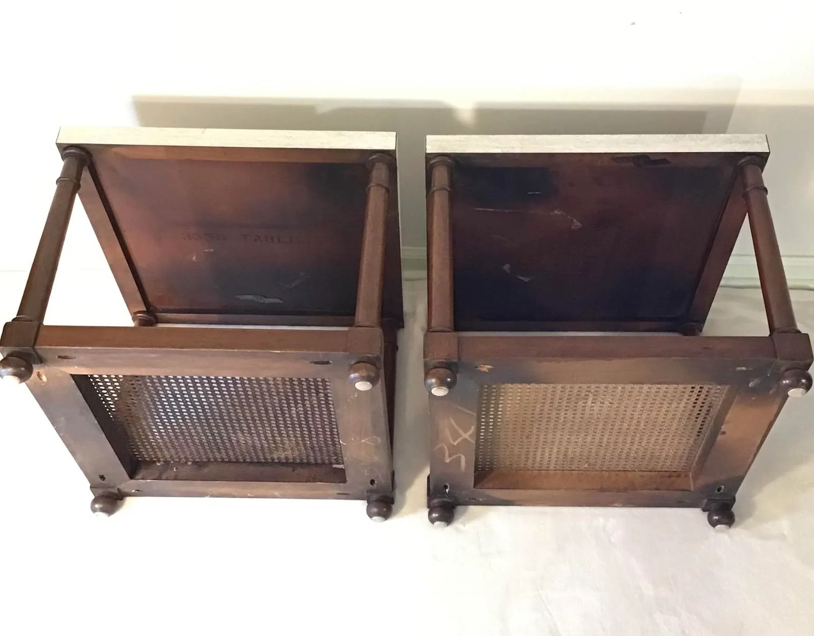 1960s John Stuart Inc. Grand Rapids New York End Tables - a Pair - 9