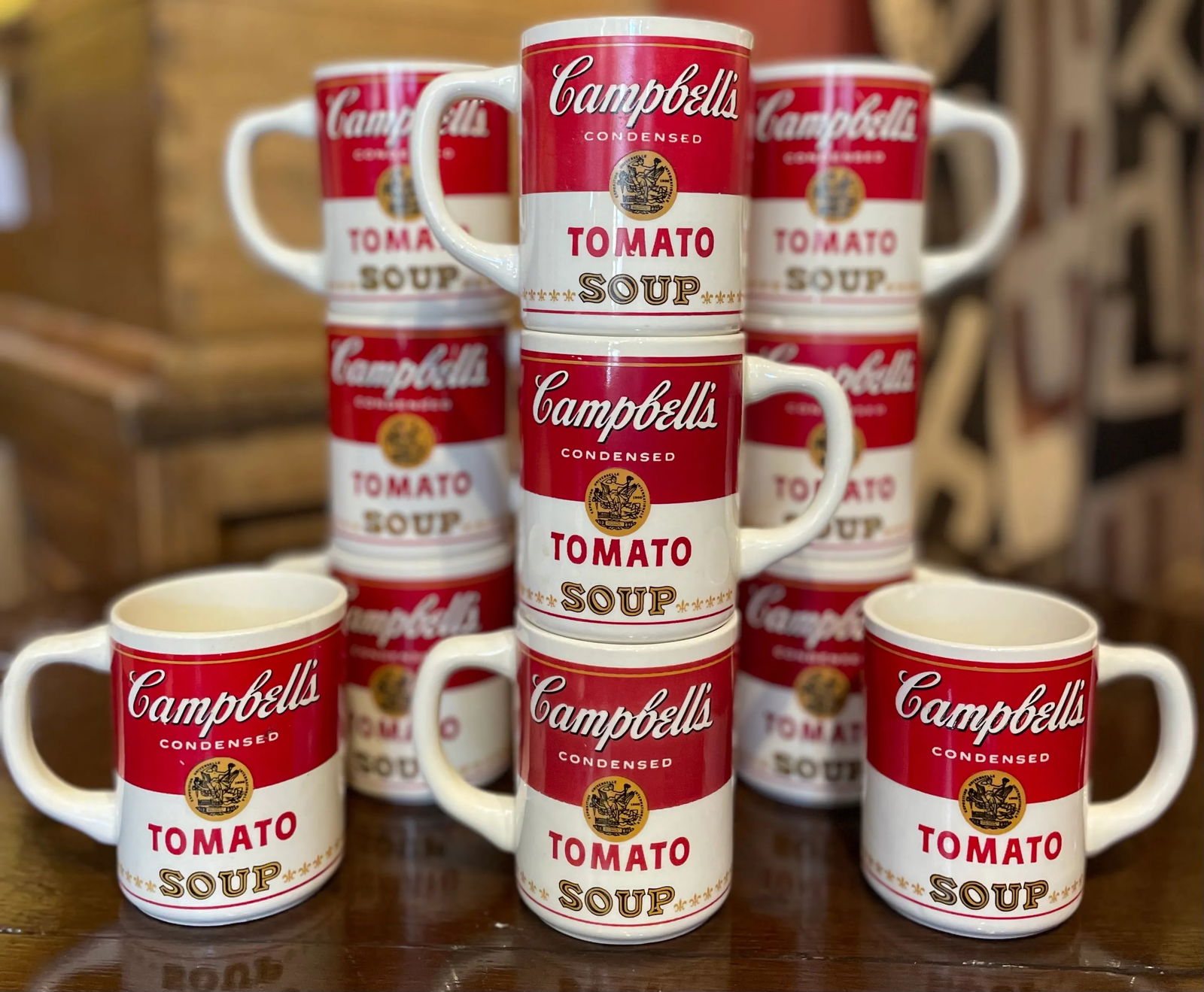 1968 First Edition Campbell's Soup Mugs- Set of 11 - 2