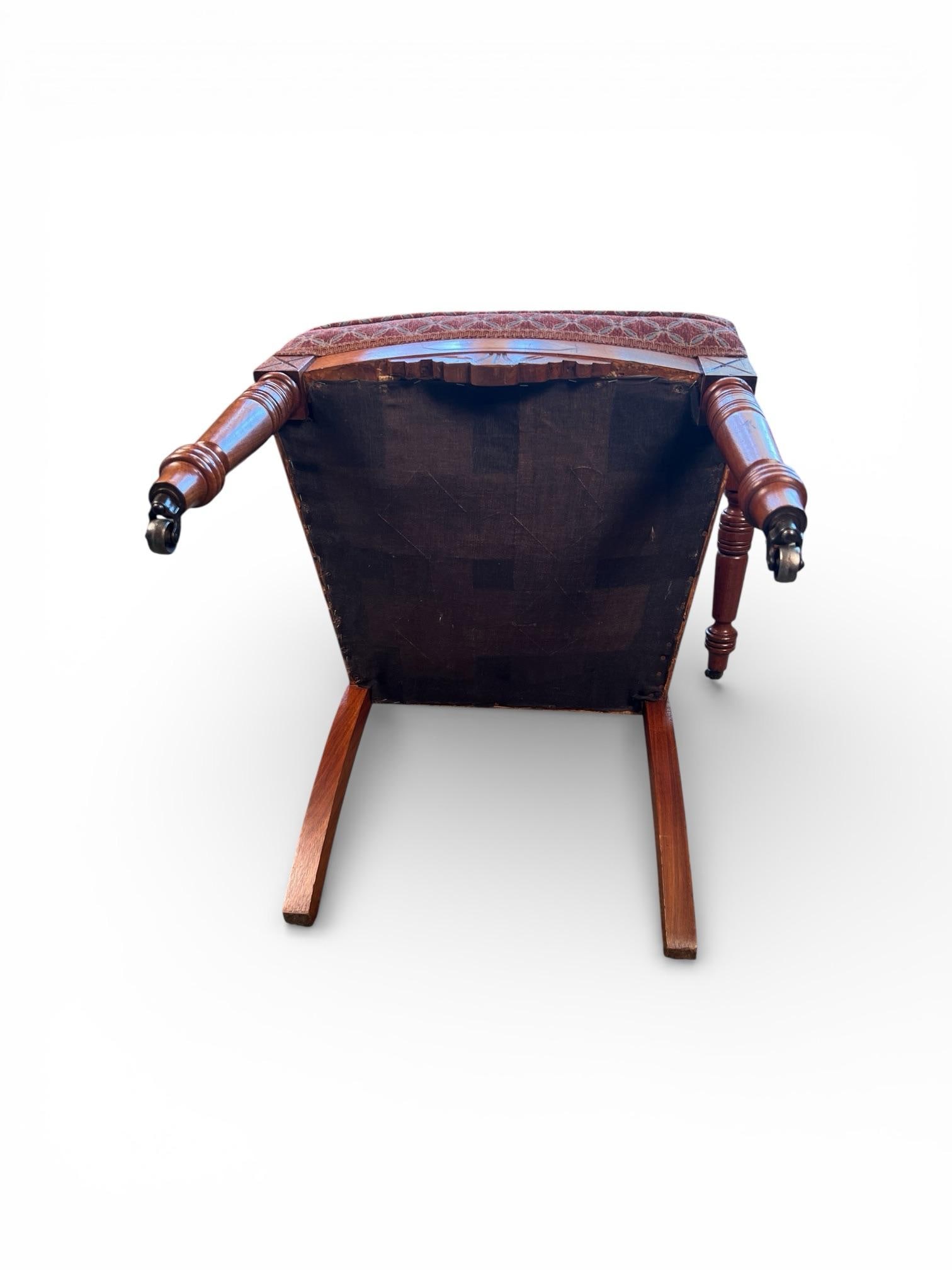 Set of Three 19th Century Eastlake Aesthetic Movement Walnut Parlor Chairs, Newly Upholstered - 6